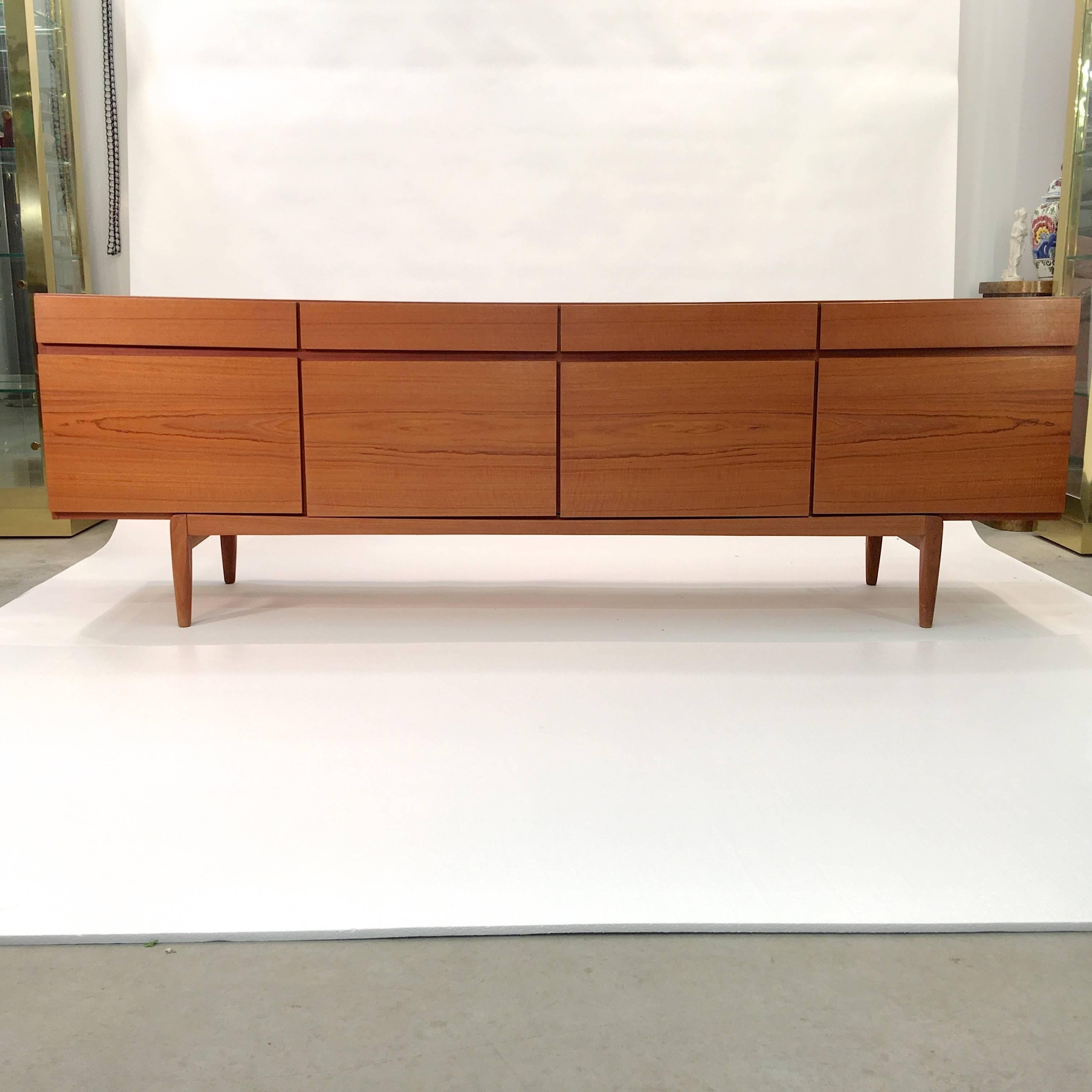 Ib Kofod-Larsen Fa-66 Teak Sideboard by Faarup with Lovig Hutch 7