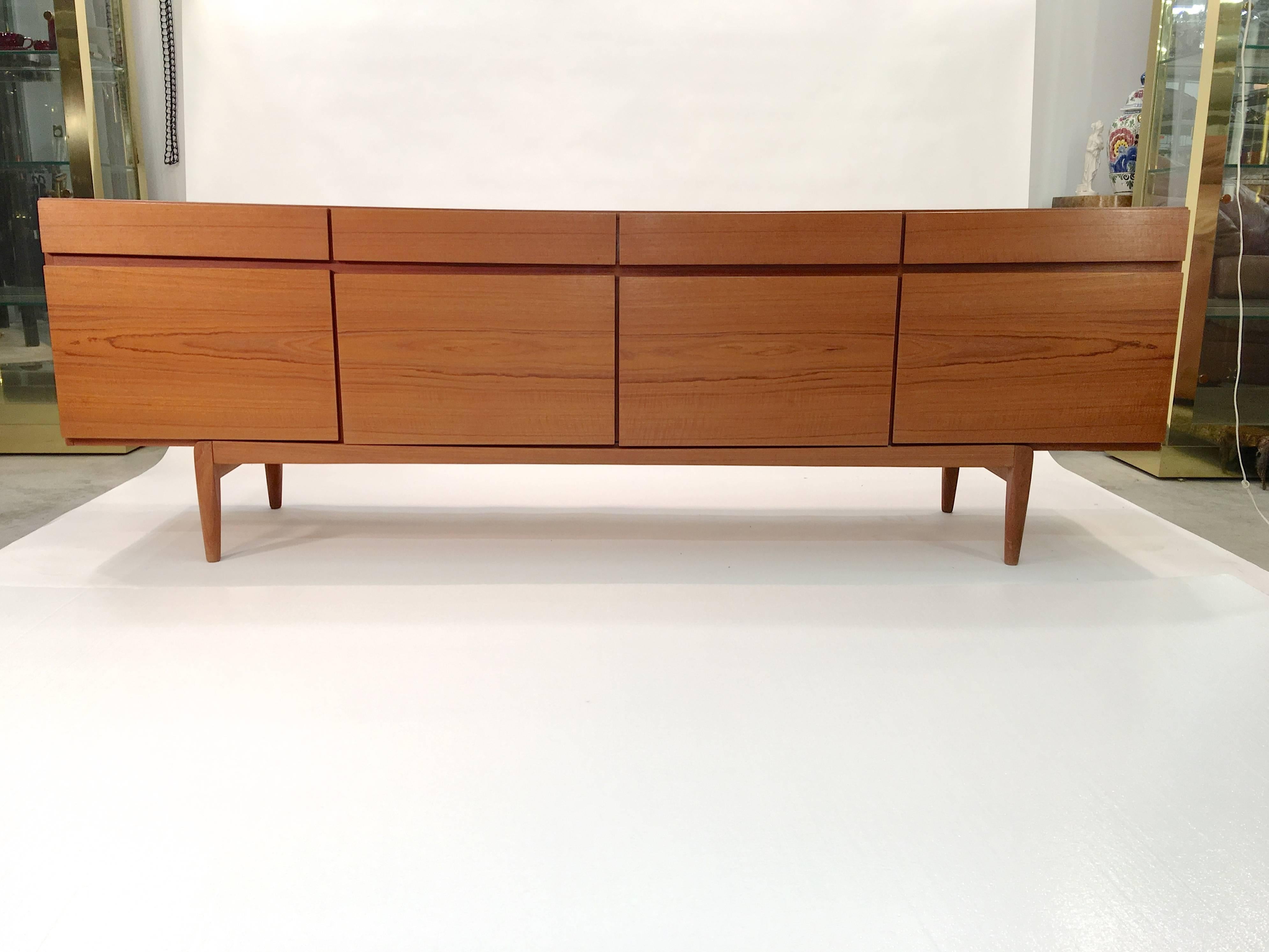 Ib Kofod-Larsen Fa-66 Teak Sideboard by Faarup with Lovig Hutch 8