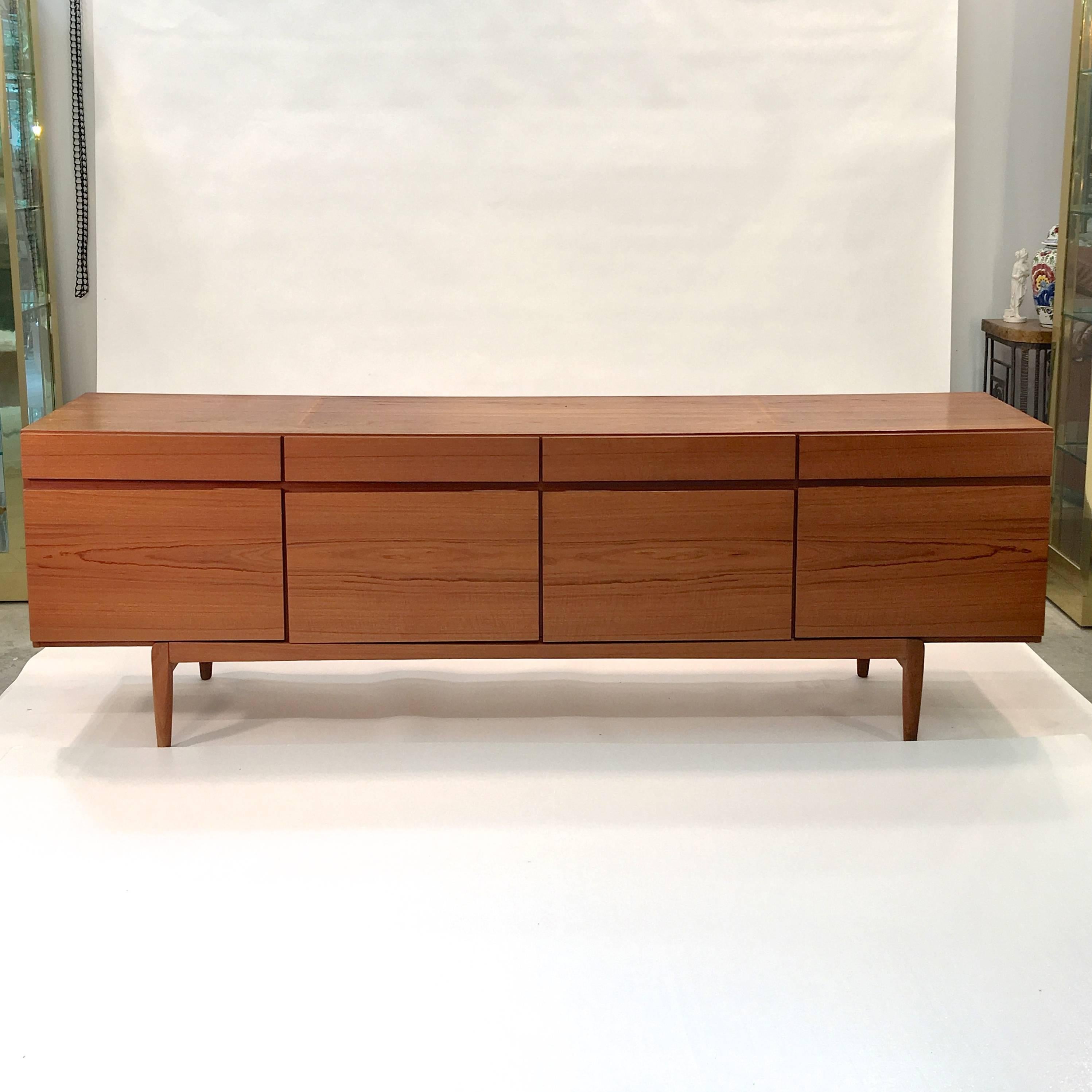 Ib Kofod-Larsen Fa-66 Teak Sideboard by Faarup with Lovig Hutch 9