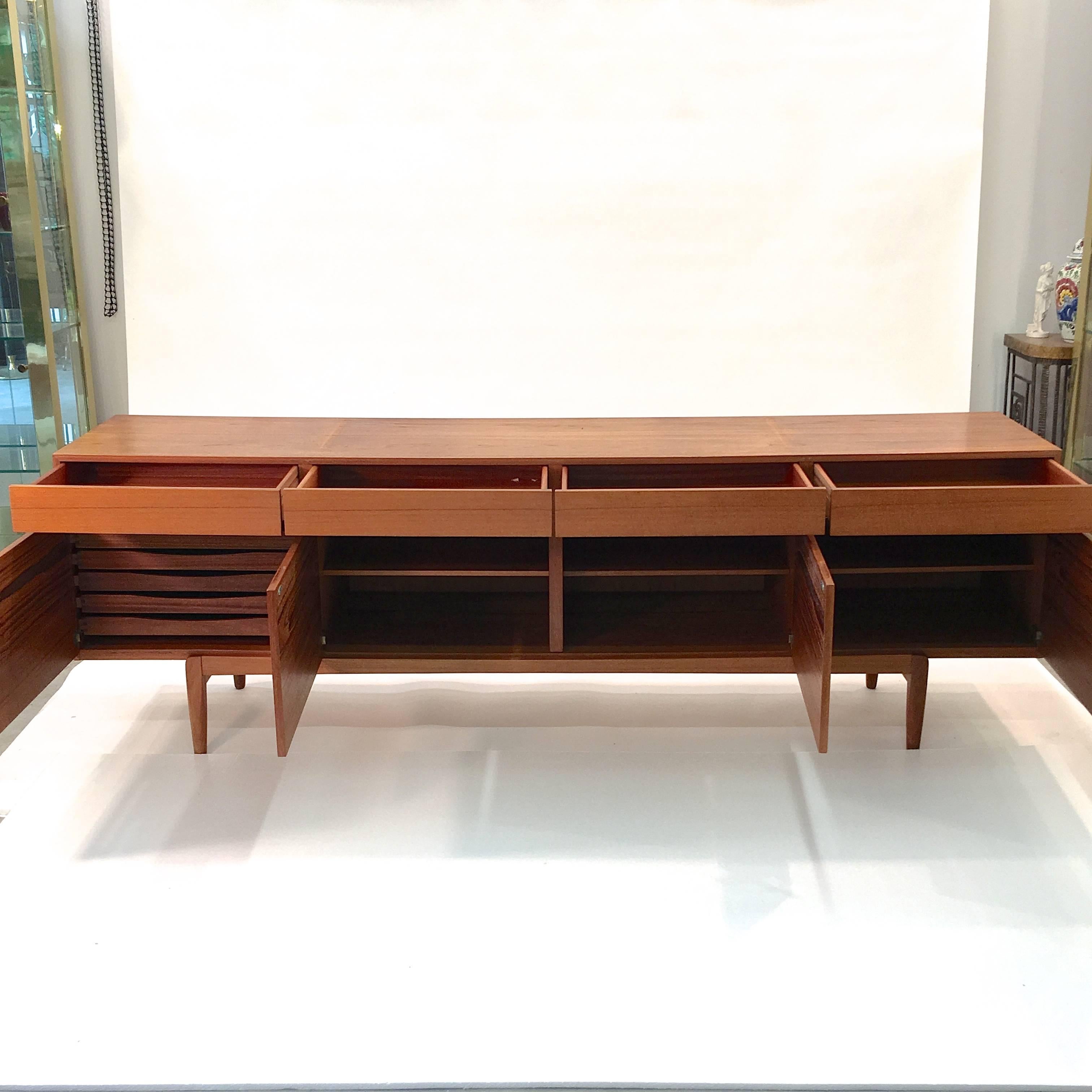 Ib Kofod-Larsen Fa-66 Teak Sideboard by Faarup with Lovig Hutch 13