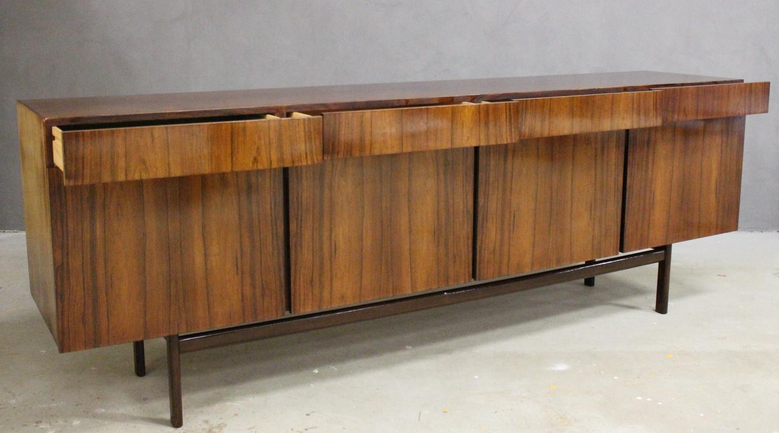 Ib Kofod-Larsen FA66 Rosewood Sideboard for Faarup Møbelfabrik, Denmark, 1960s 2