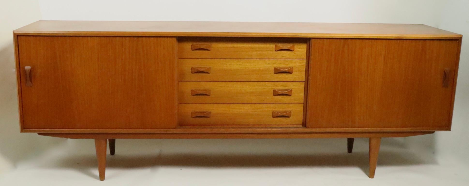 IB Kofod-Larsen for Clausen and Son Danish Modern Credenza in Teak 2