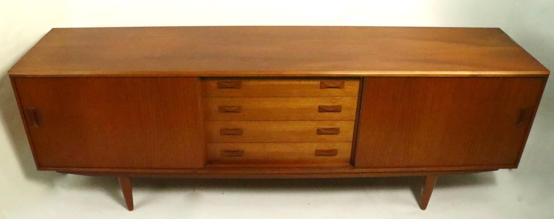 Scandinavian Modern IB Kofod-Larsen for Clausen and Son Danish Modern Credenza in Teak