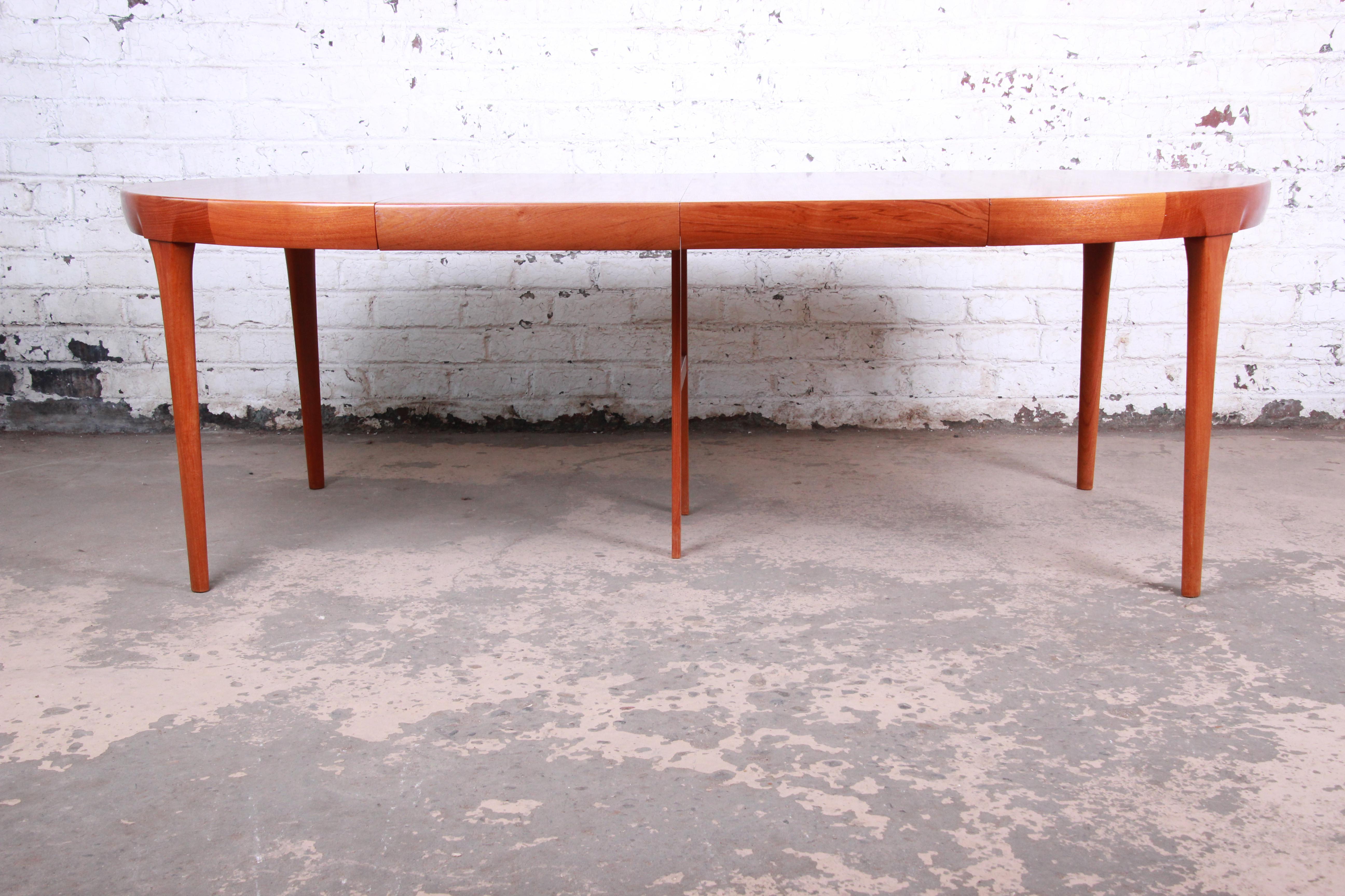 Scandinavian Modern Ib Kofod-Larsen for Faarup Danish Modern Teak Extension Dining Table
