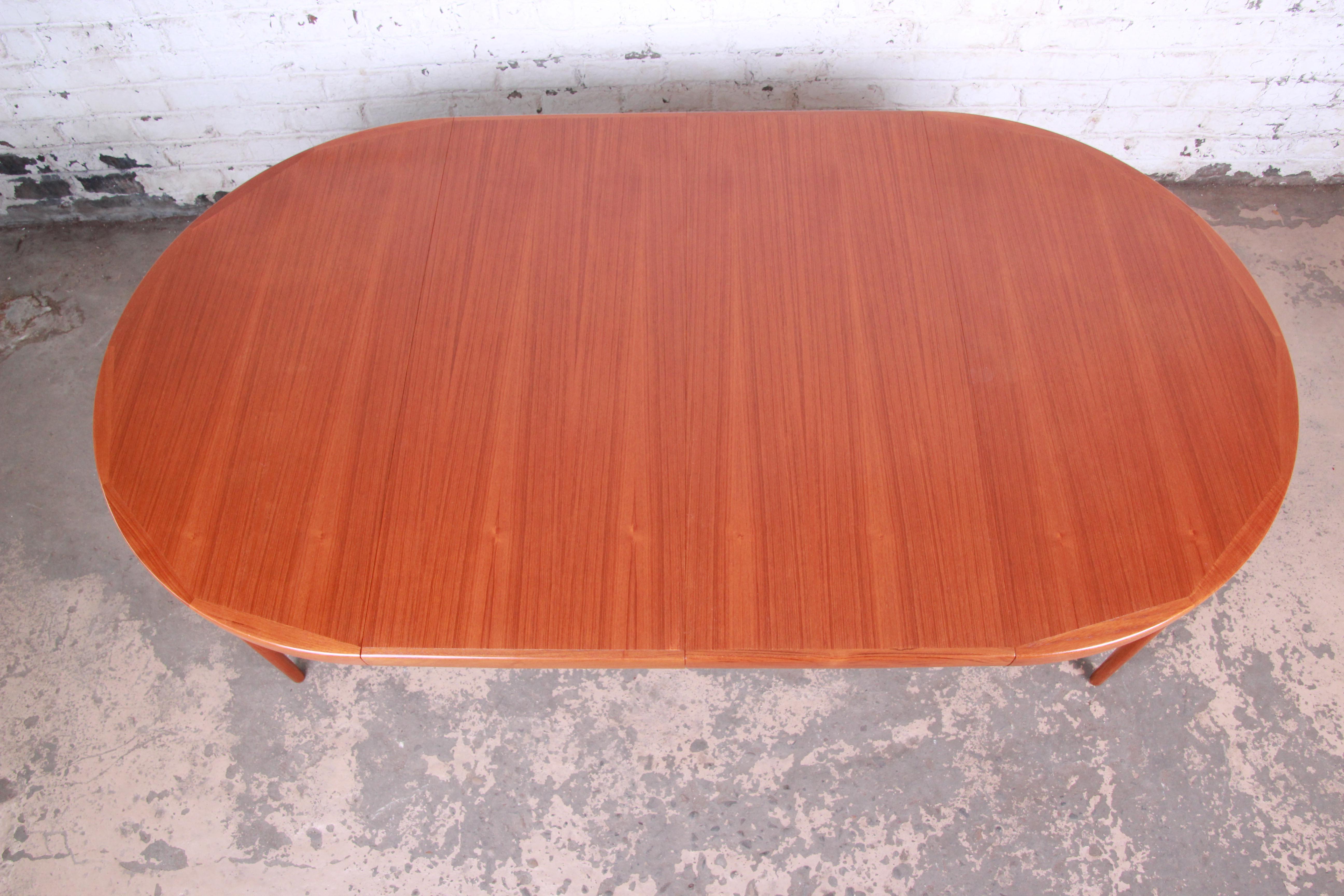 Mid-20th Century Ib Kofod-Larsen for Faarup Danish Modern Teak Extension Dining Table