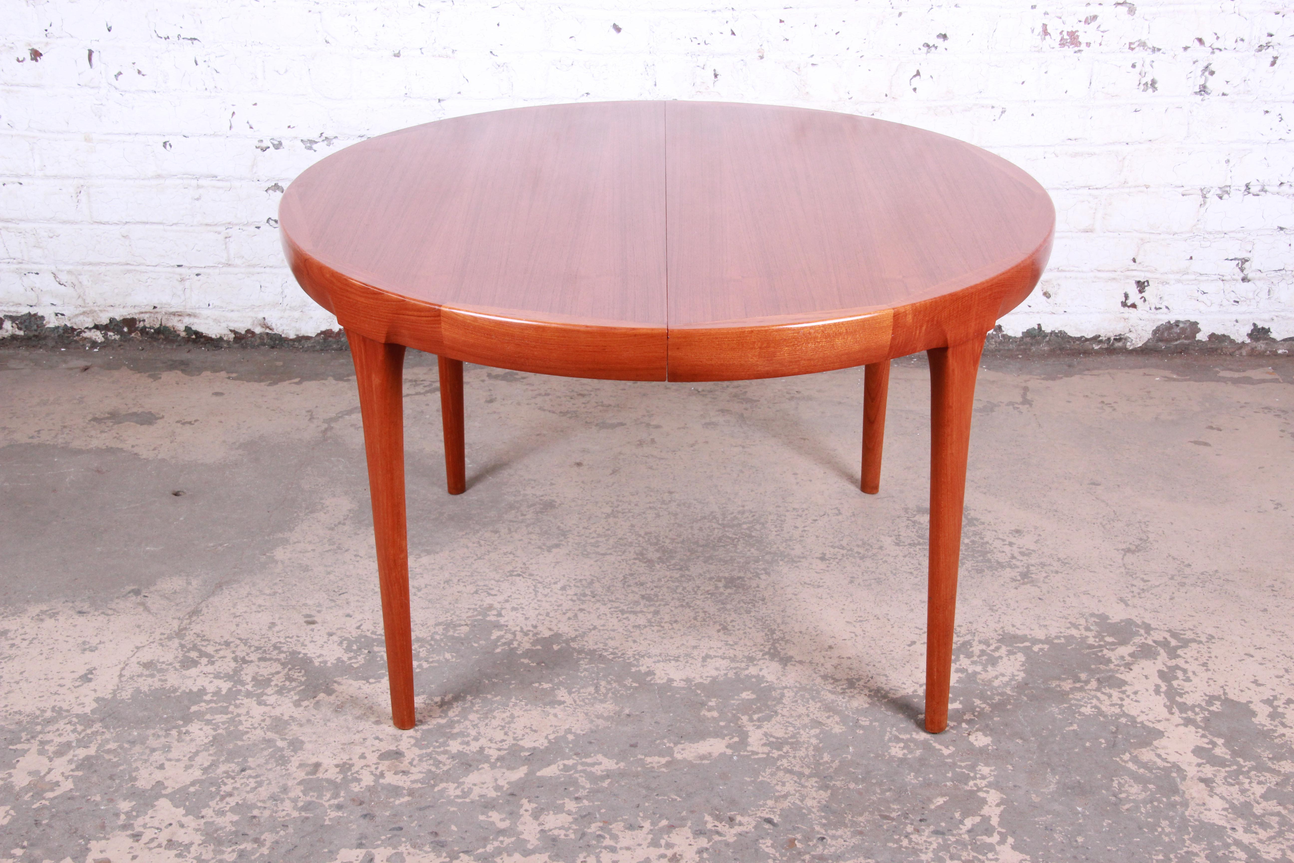 Ib Kofod-Larsen for Faarup Danish Modern Teak Extension Dining Table 3