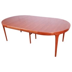 Vintage Ib Kofod-Larsen for Faarup Danish Modern Teak Extension Dining Table