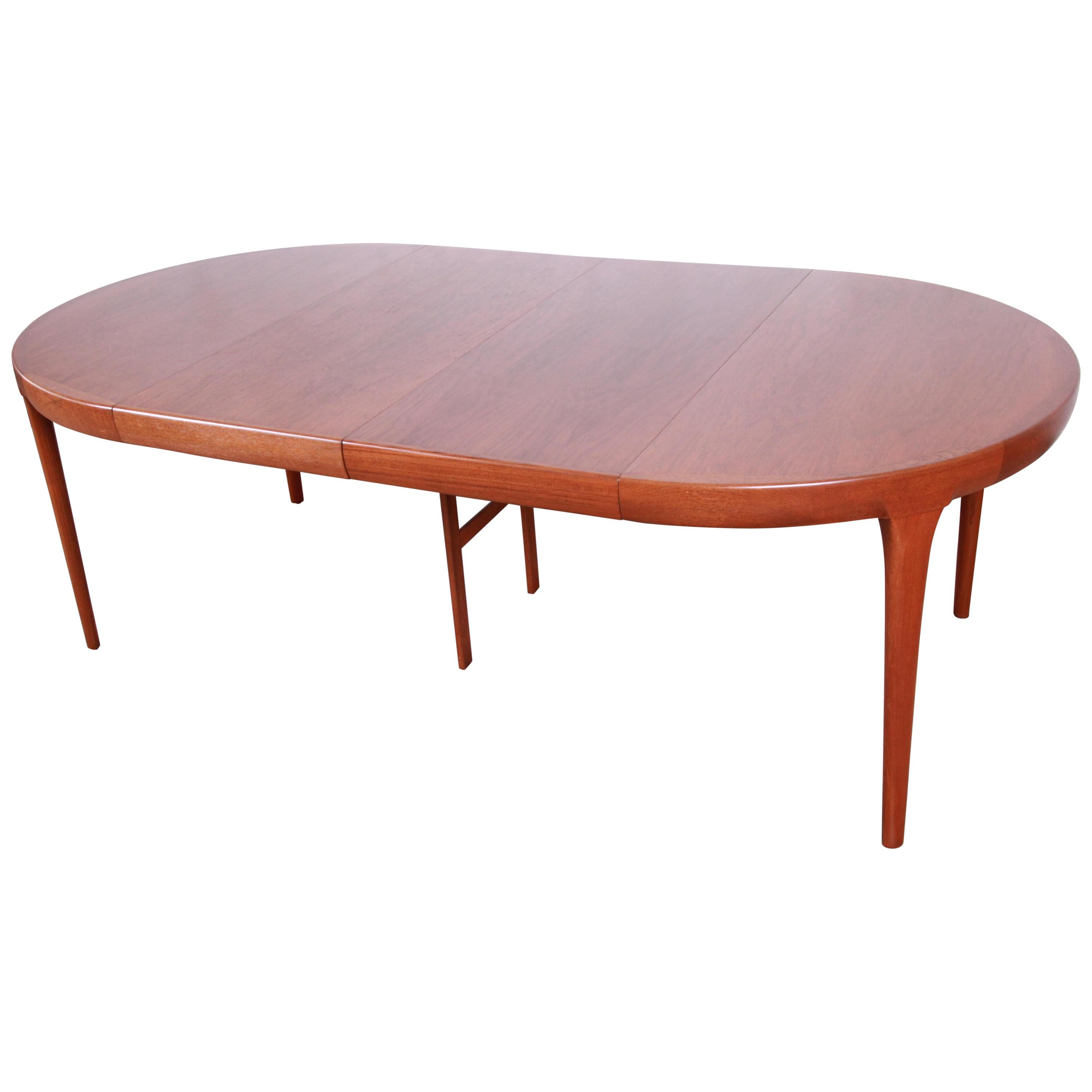 Ib Kofod-Larsen for Faarup Danish Teak Extension Dining Table, Newly Restored