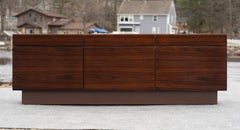 Ib Kofod-Larsen for Faarup Mobelfabrik Model FA-66 Low-Profile Rosewood Credenza
