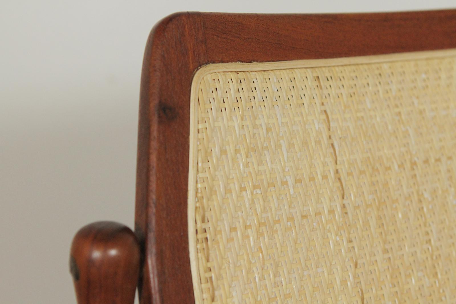 Mid-20th Century Ib Kofod-Larsen for Selig Cane Back Armchair