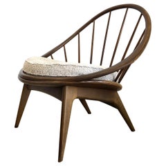 Ib Kofod-Larsen for Selig Danish Hoop Peacock Chair