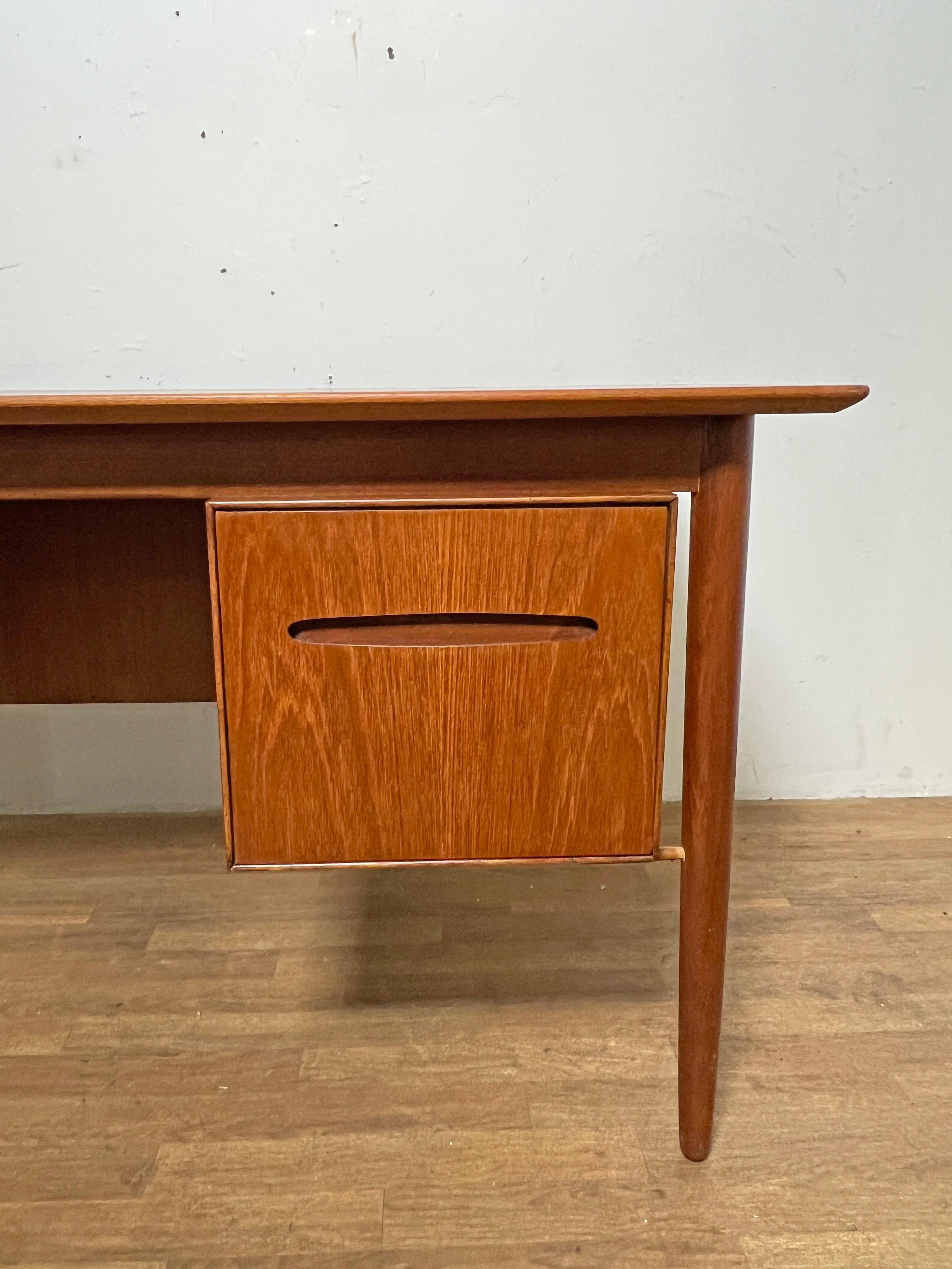Ib Kofod-Larsen for Selig Danish Teak Desk Circa 1960s 5
