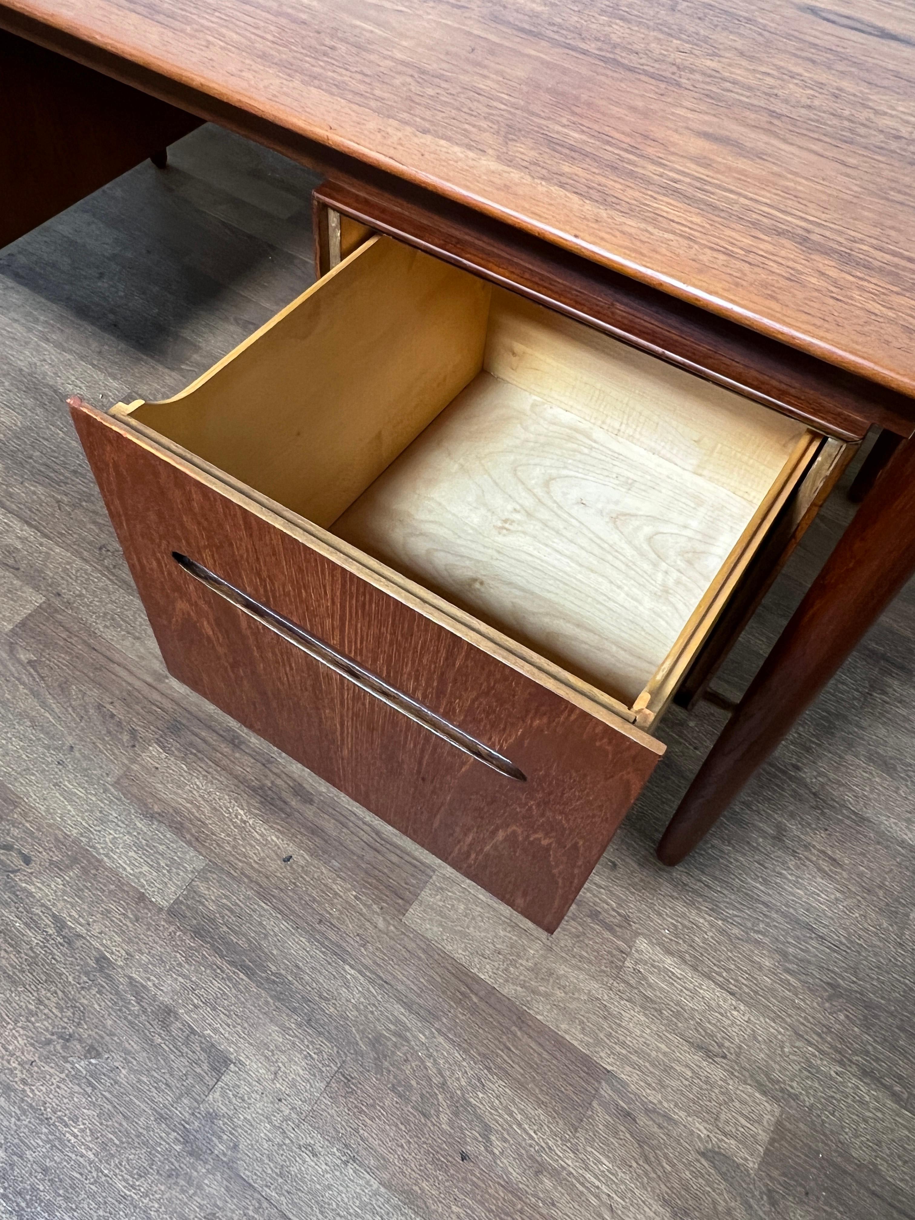 Ib Kofod-Larsen for Selig Danish Teak Desk Circa 1960s 8