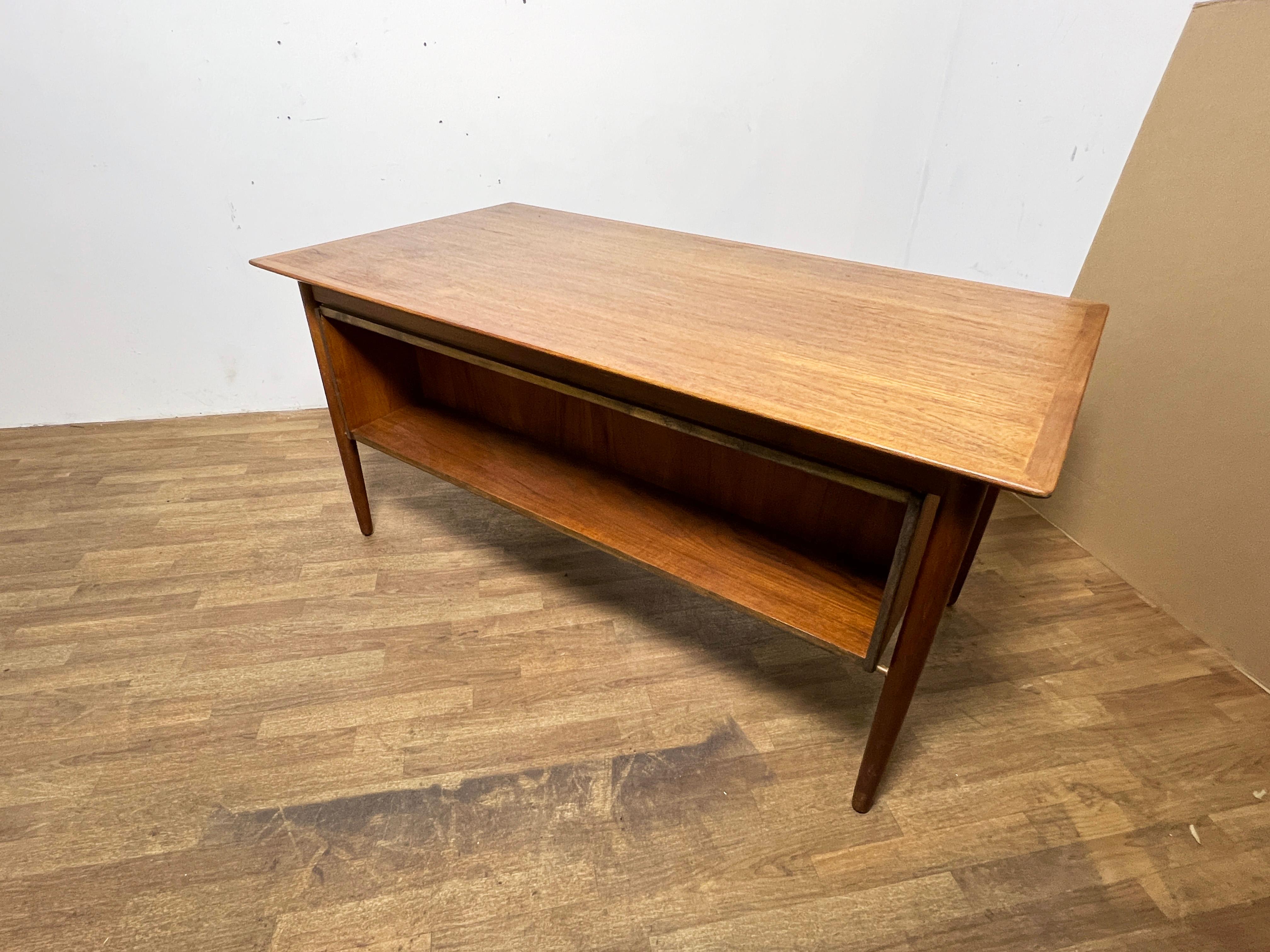 Ib Kofod-Larsen for Selig Danish Teak Desk Circa 1960s 9