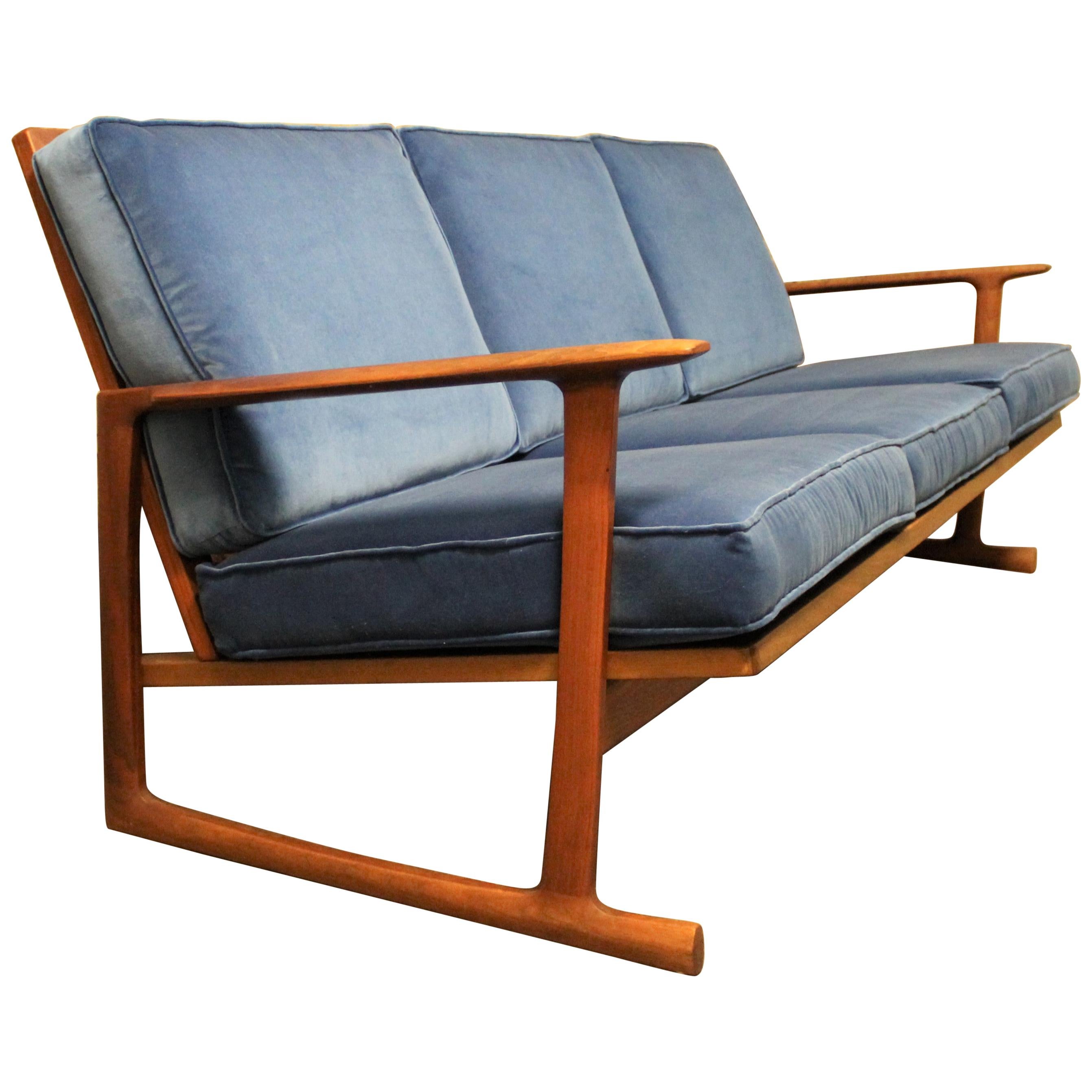 Ib Kofod Larsen for Selig Danish Teak Sofa