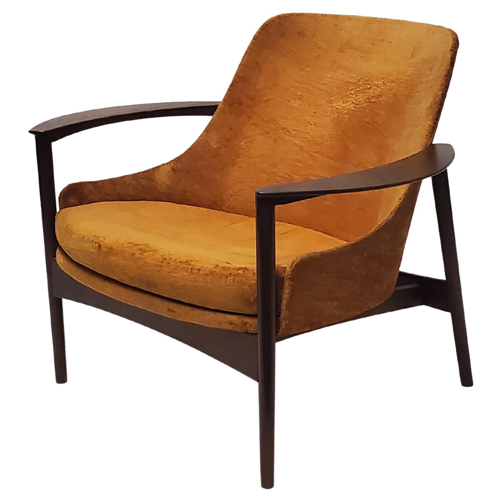Expertly Restored Danish Modern Lounge Chair By Ib Kofod Larsen For Selig For Sale At 1stdibs