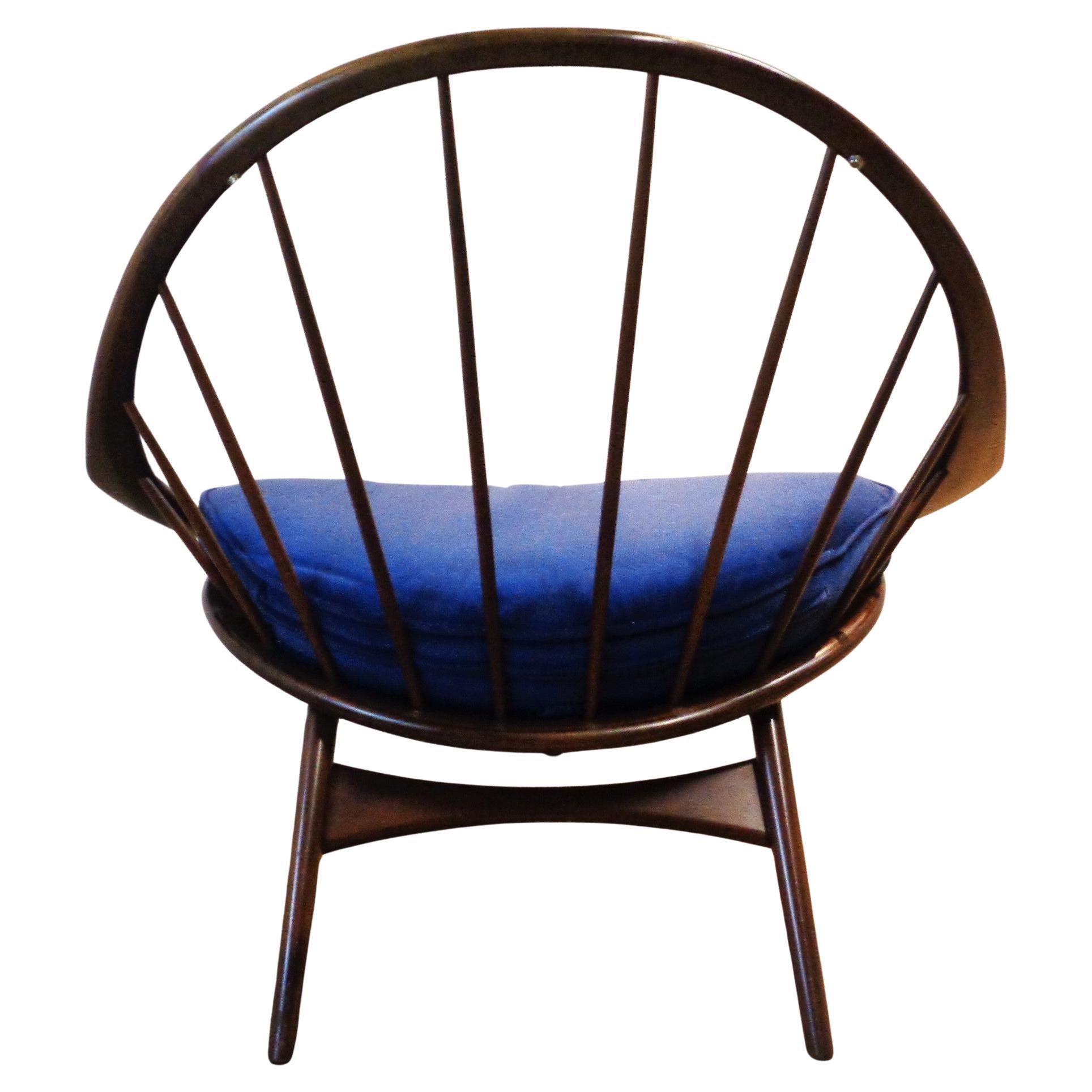 Ib Kofod-Larsen Peacock Chair Selig Denmark, 1950-1960 For Sale 3