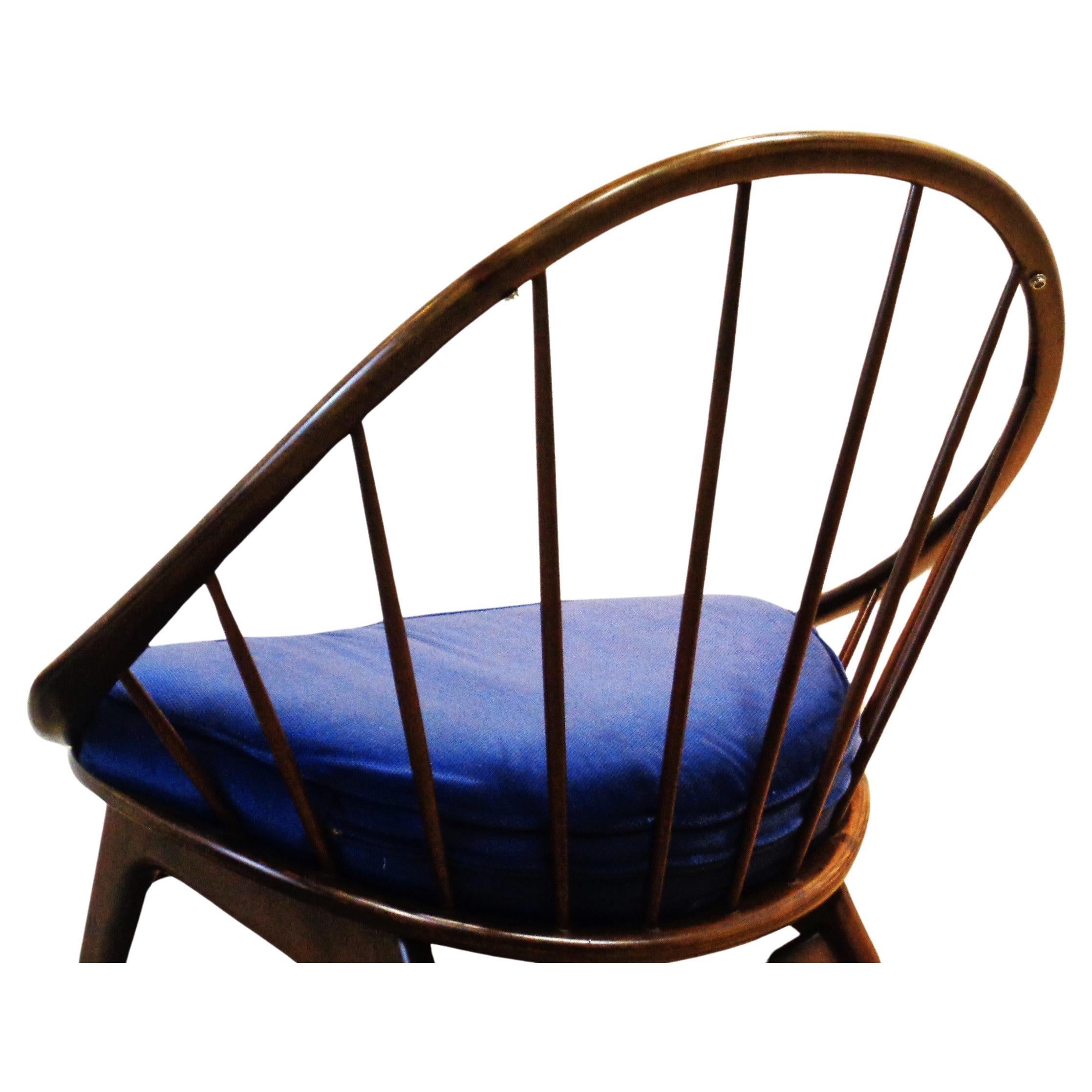 Ib Kofod-Larsen Peacock Chair Selig Denmark, 1950-1960 For Sale 4