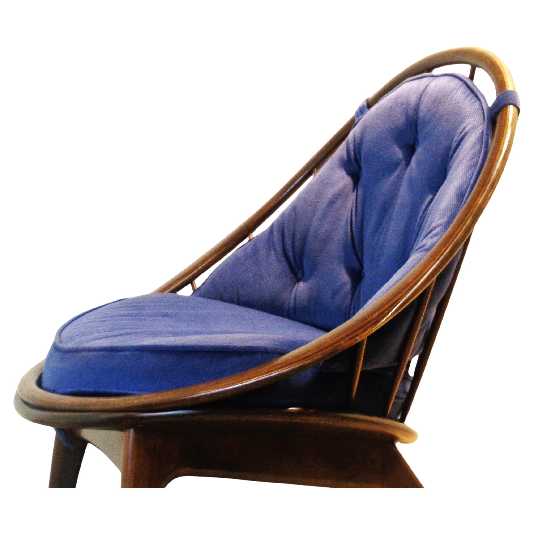 Danish Ib Kofod-Larsen Peacock Chair Selig Denmark, 1950-1960 For Sale