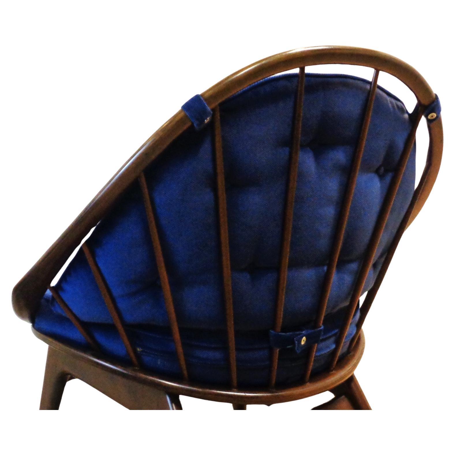 20th Century Ib Kofod-Larsen Peacock Chair Selig Denmark, 1950-1960 For Sale