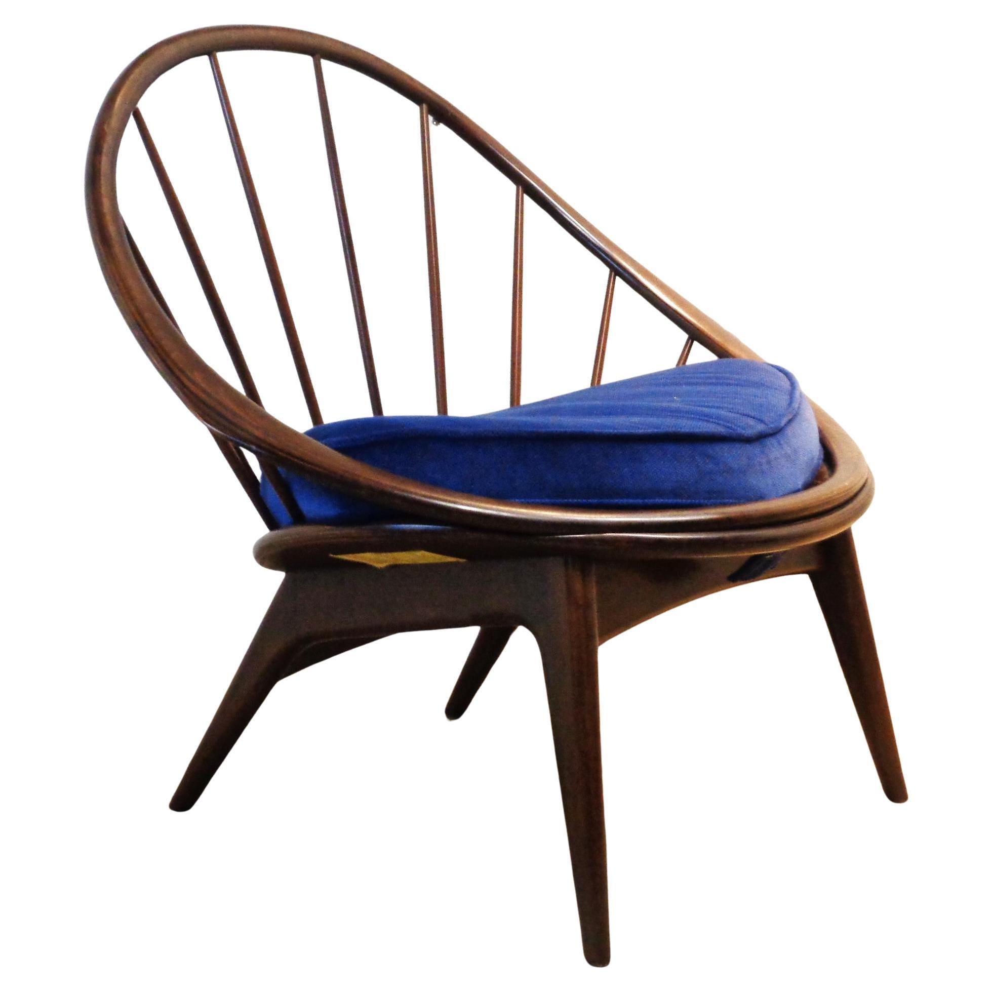 Ib Kofod-Larsen Peacock Chair Selig Denmark, 1950-1960 For Sale 2