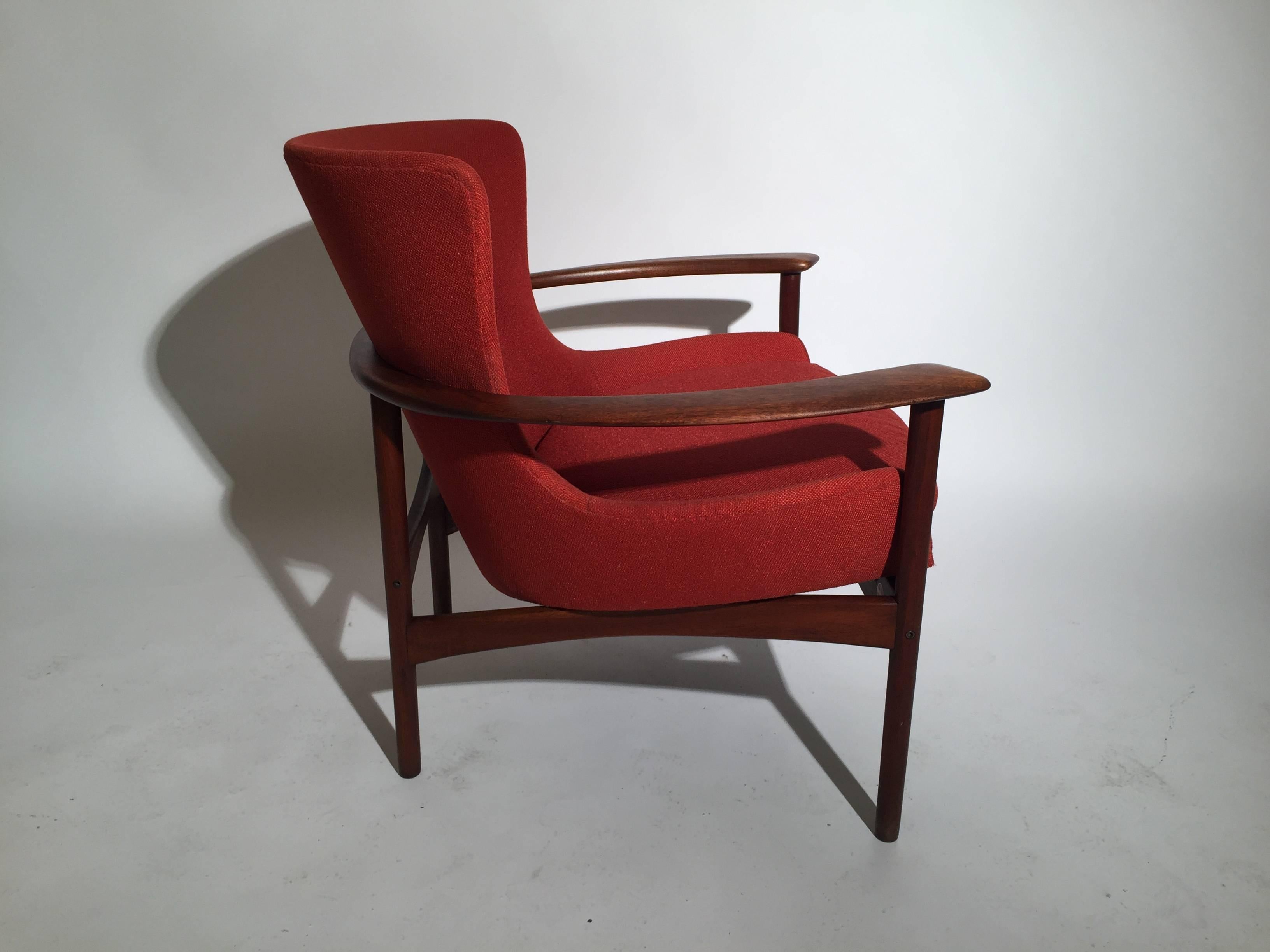 Mid-20th Century IB Kofod Larsen for Selig Teak Horseshoe Chair