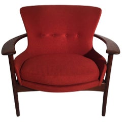 IB Kofod Larsen for Selig Teak Horseshoe Chair
