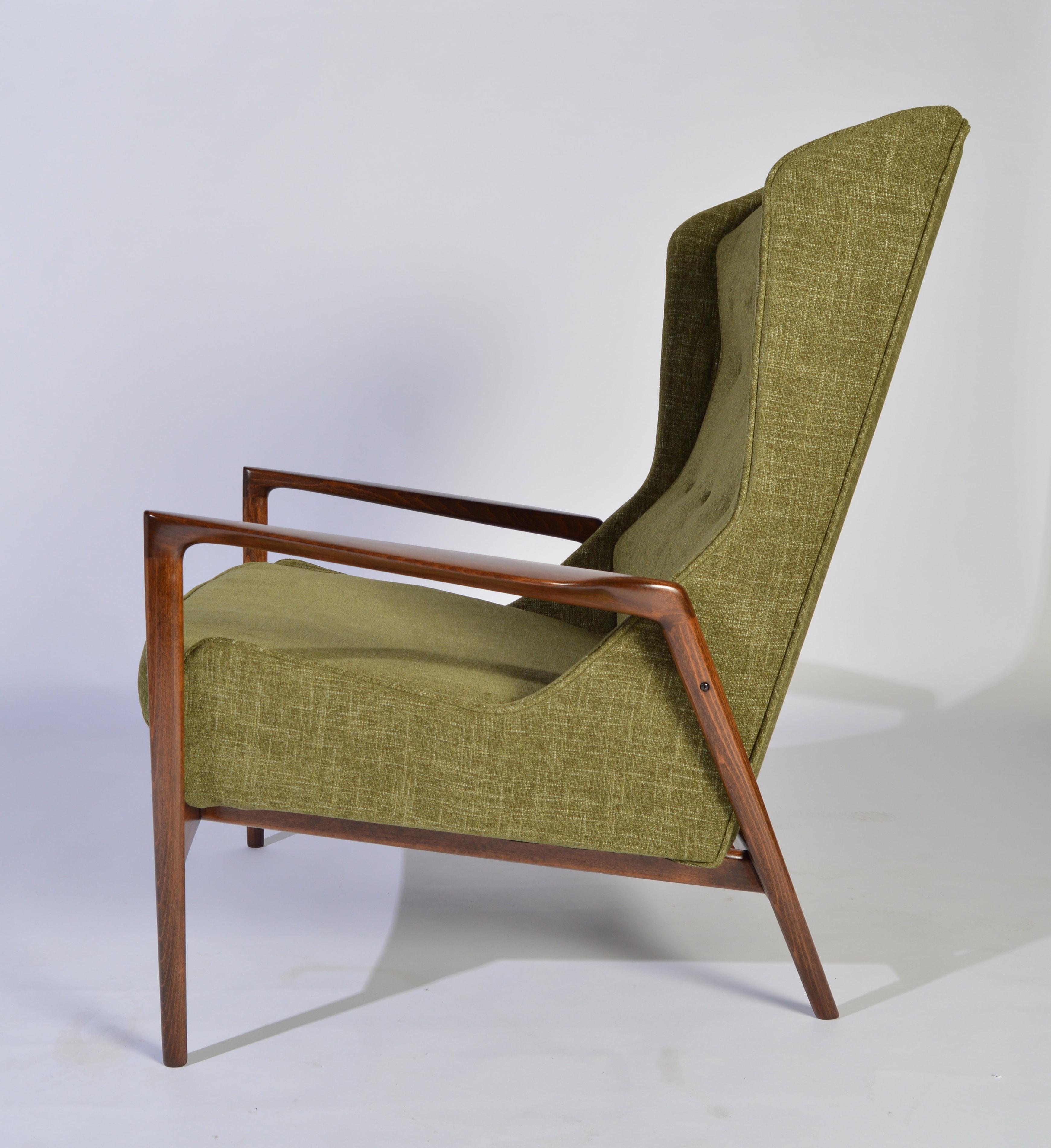 Scandinavian Modern IB Kofod-Larsen for Selig Wingback Lounge Chair