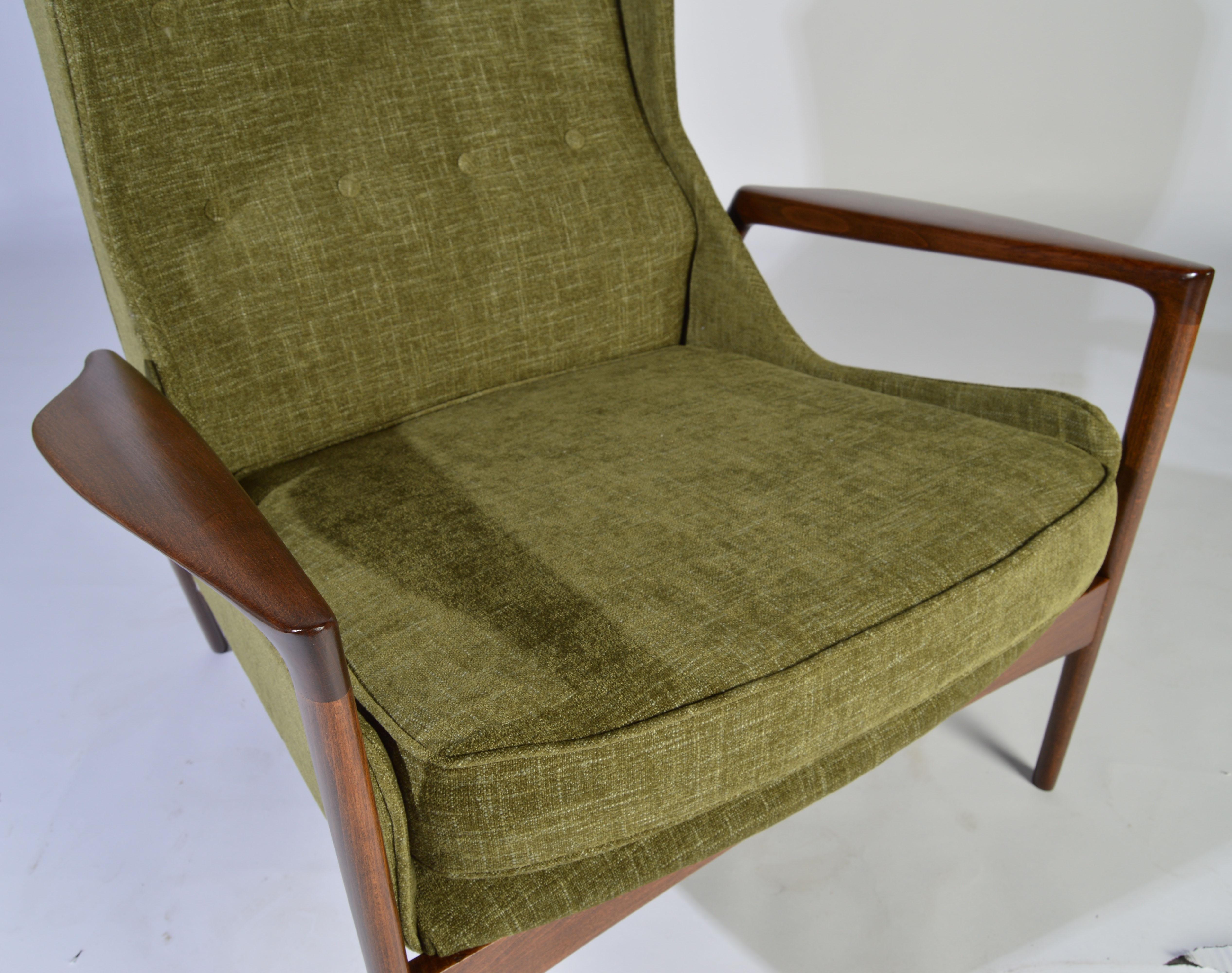 Mid-20th Century IB Kofod-Larsen for Selig Wingback Lounge Chair