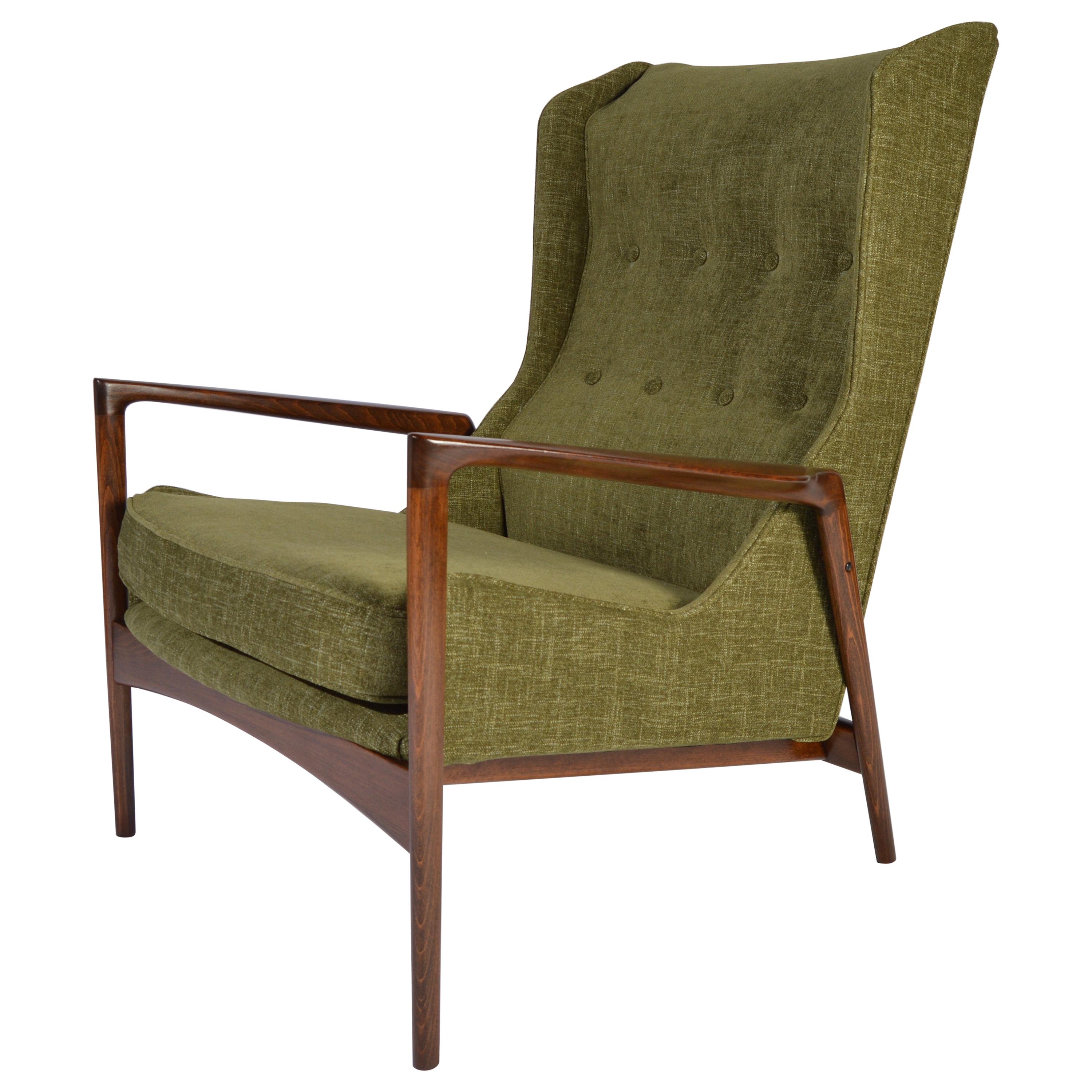 IB Kofod-Larsen for Selig Wingback Lounge Chair