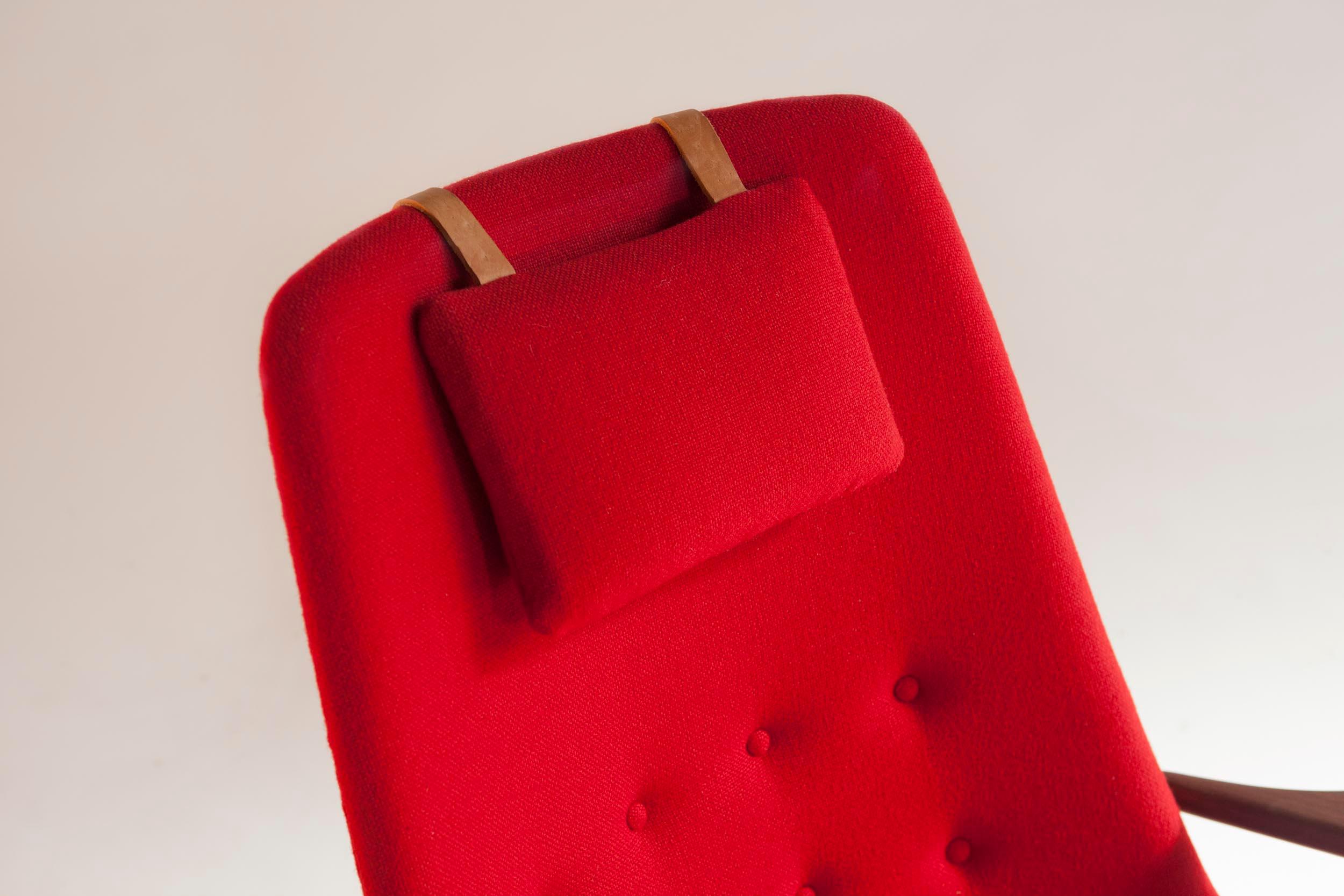 Chaise Sceau à haut dossier en teck Afrormosia d'Ib Kofod-Larsen pour OPE, Suède, années 1960 en vente 2