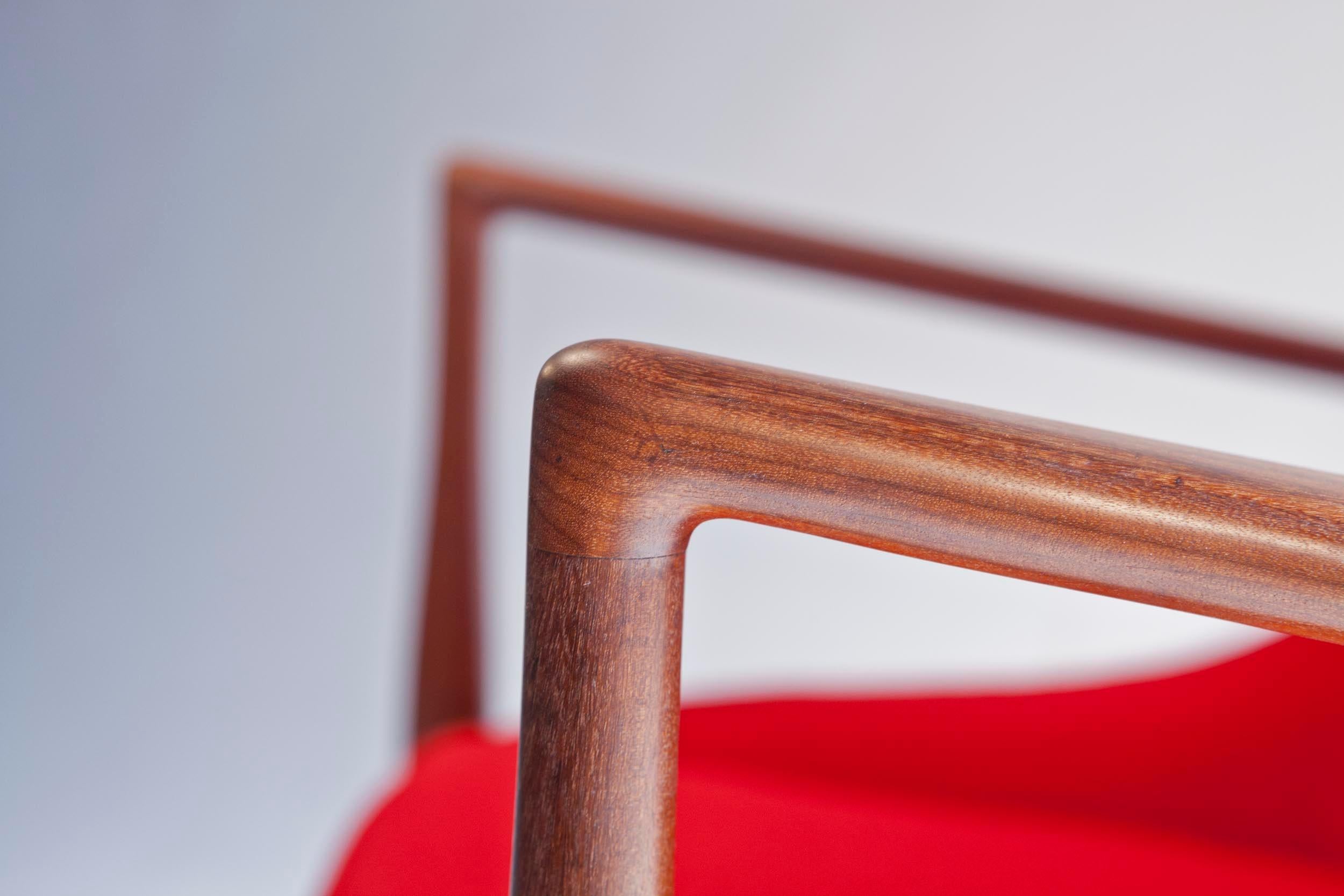Ib Kofod-Larsen High Back Seal Chair in Afrormosia Teak for OPE, Sweden, 1960s For Sale 6