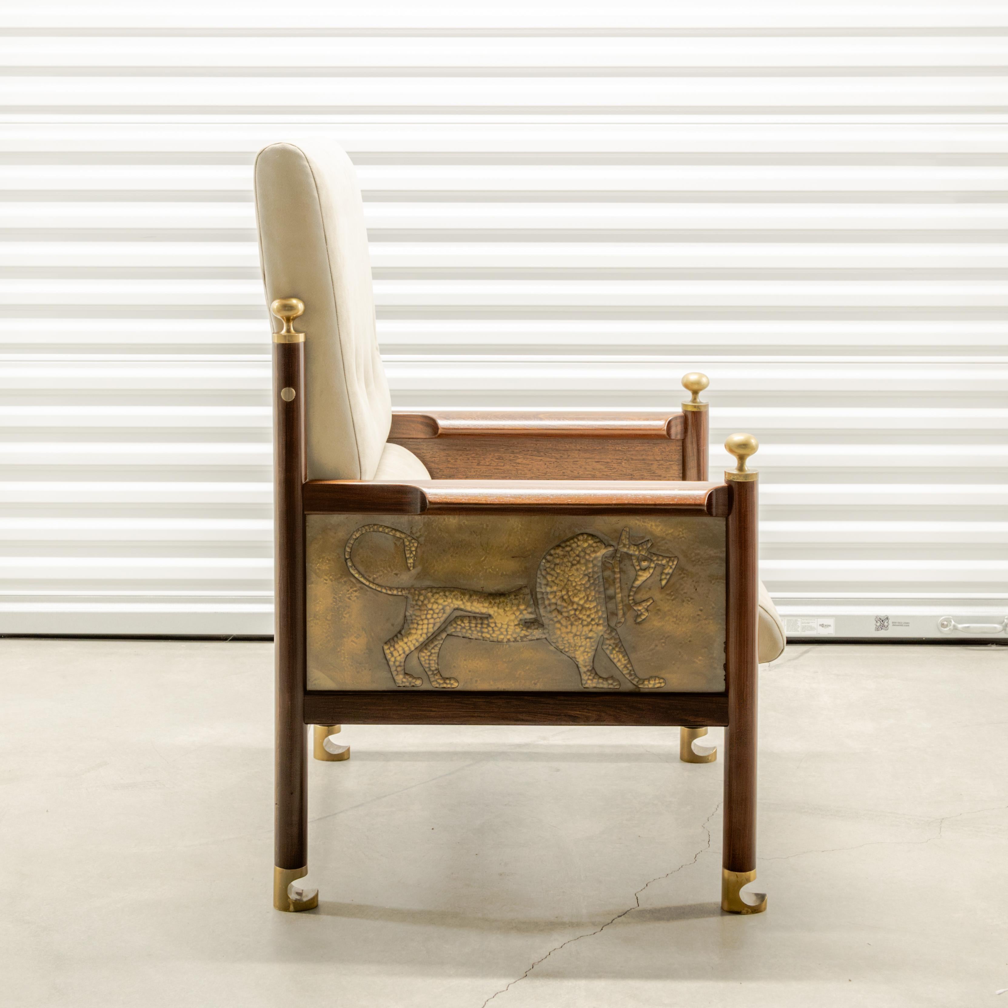 Ib Kofod-Larsen  Sillón Rey Salomón en Bueno estado para la venta en West Hollywood, CA
