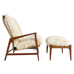 Ib Kofod-Larsen Lounge Chair and Ottoman