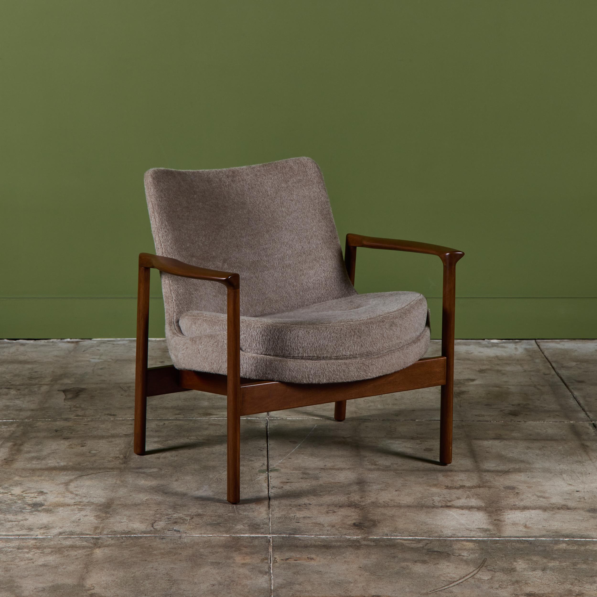 Danish Ib Kofod-Larsen Lounge Chair For Sale