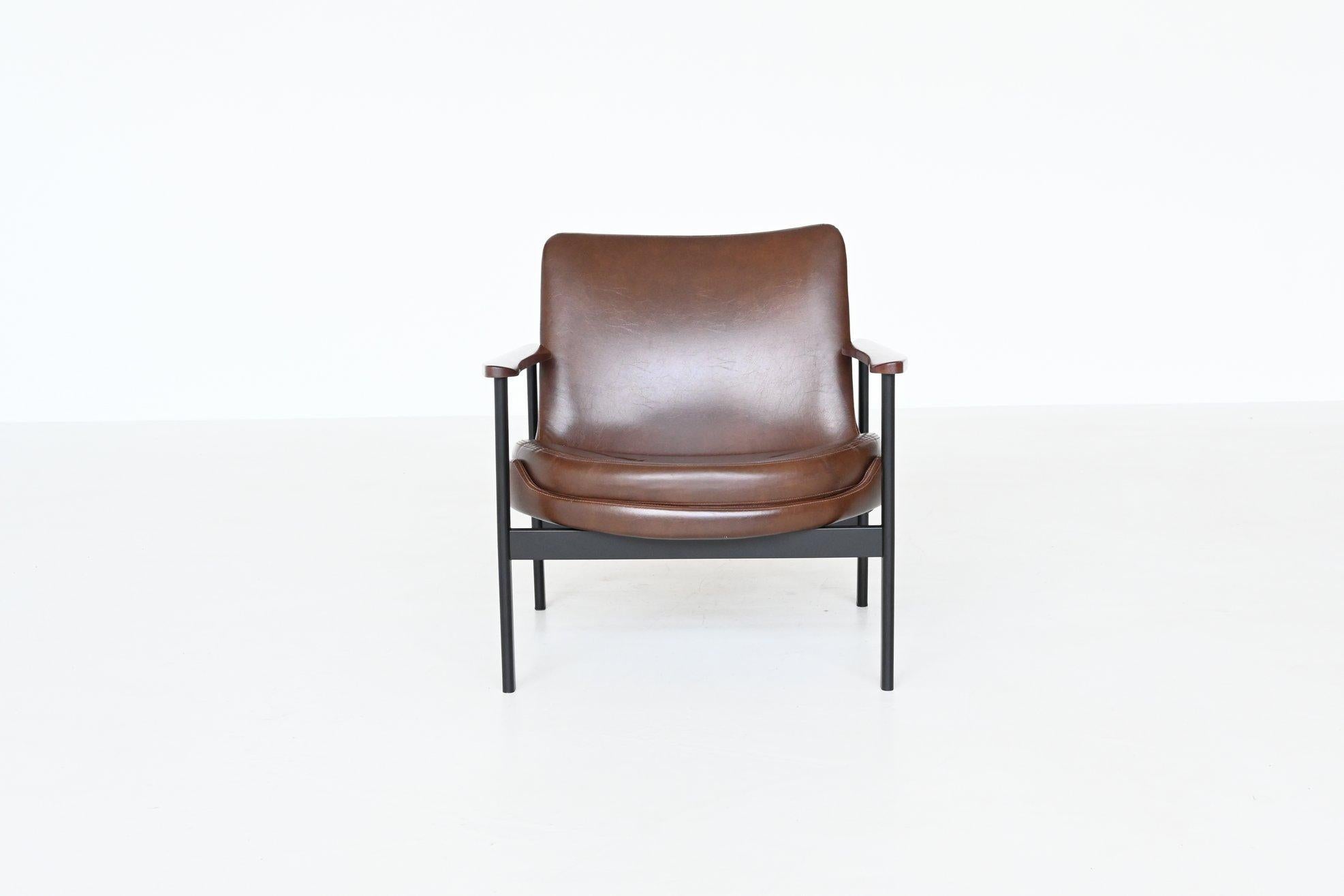 Mid-Century Modern IB Kofod Larsen Lounge Chair Froscher Denmark 1972