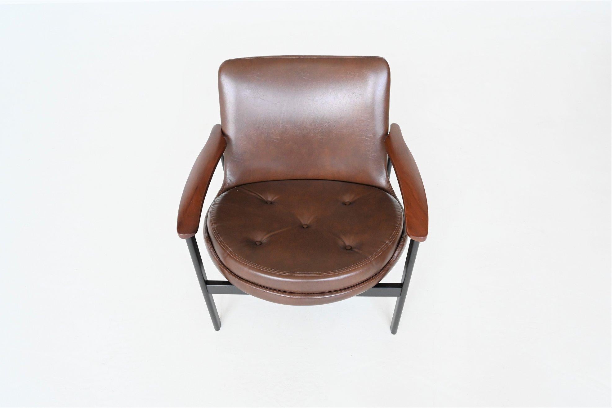 Danish IB Kofod Larsen Lounge Chair Froscher Denmark 1972