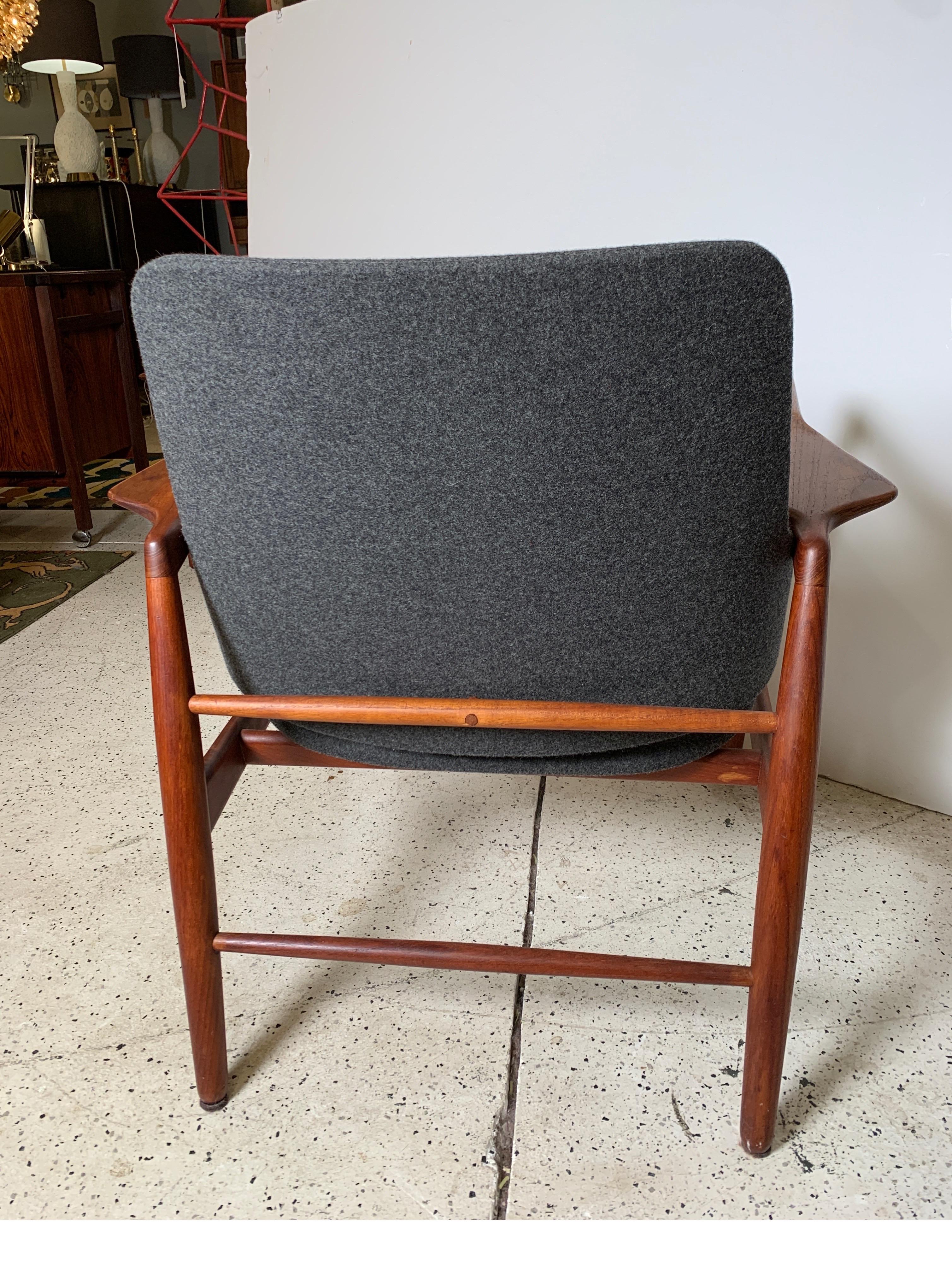 Ib Kofod Larsen Lounge Chair in Teak by Carlo Gahrn for Bovirke, Denmark, 1953 2