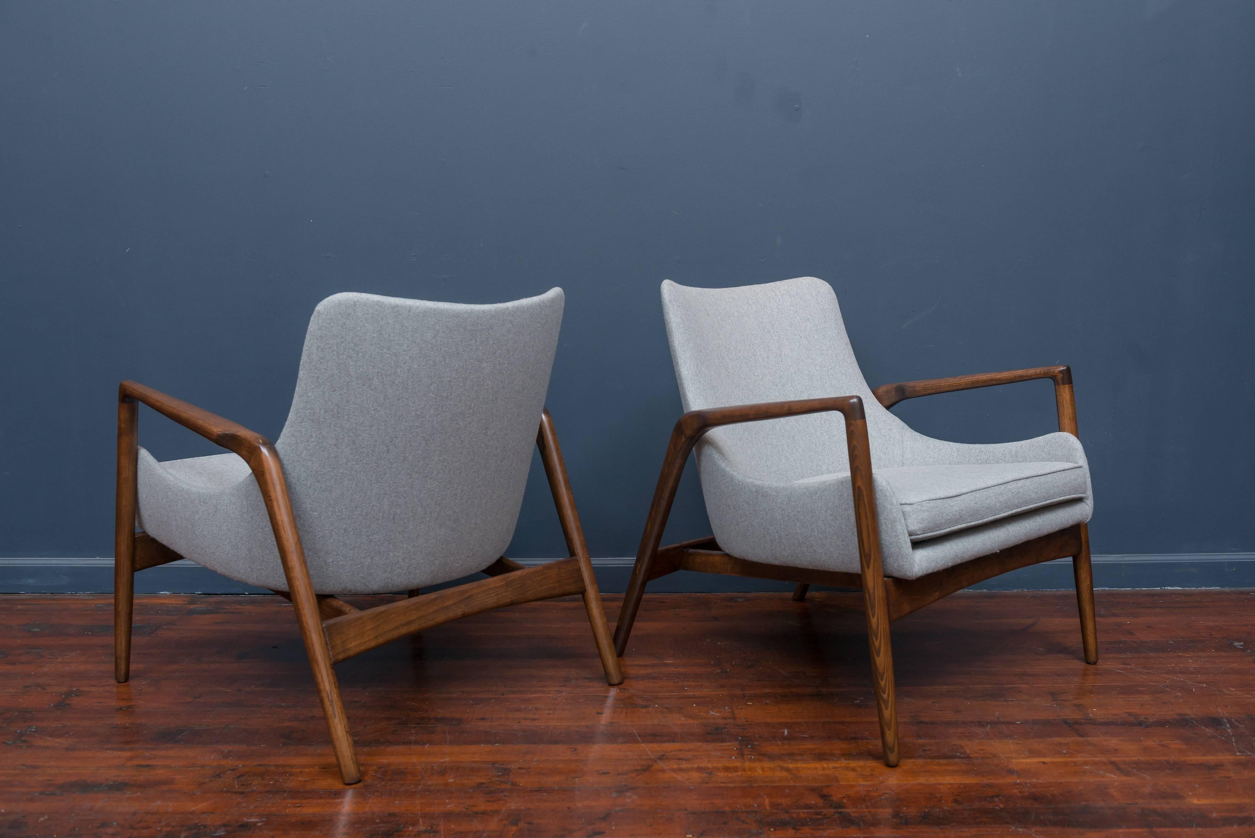 Ib Kofod-Larsen Lounge Chairs In Excellent Condition In San Francisco, CA