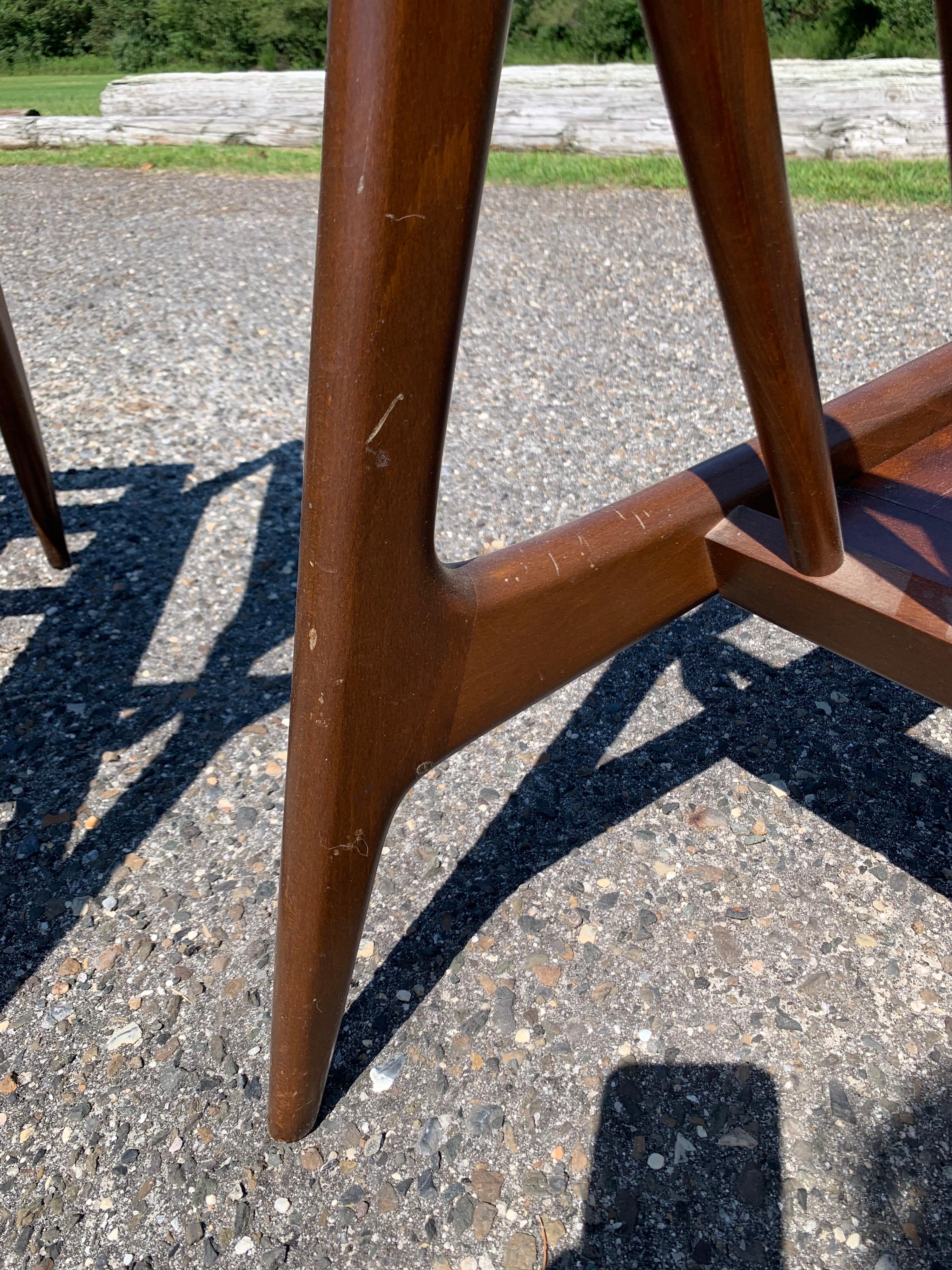 IB Kofod Larsen Lounge Chairs Pair With New Straps 3