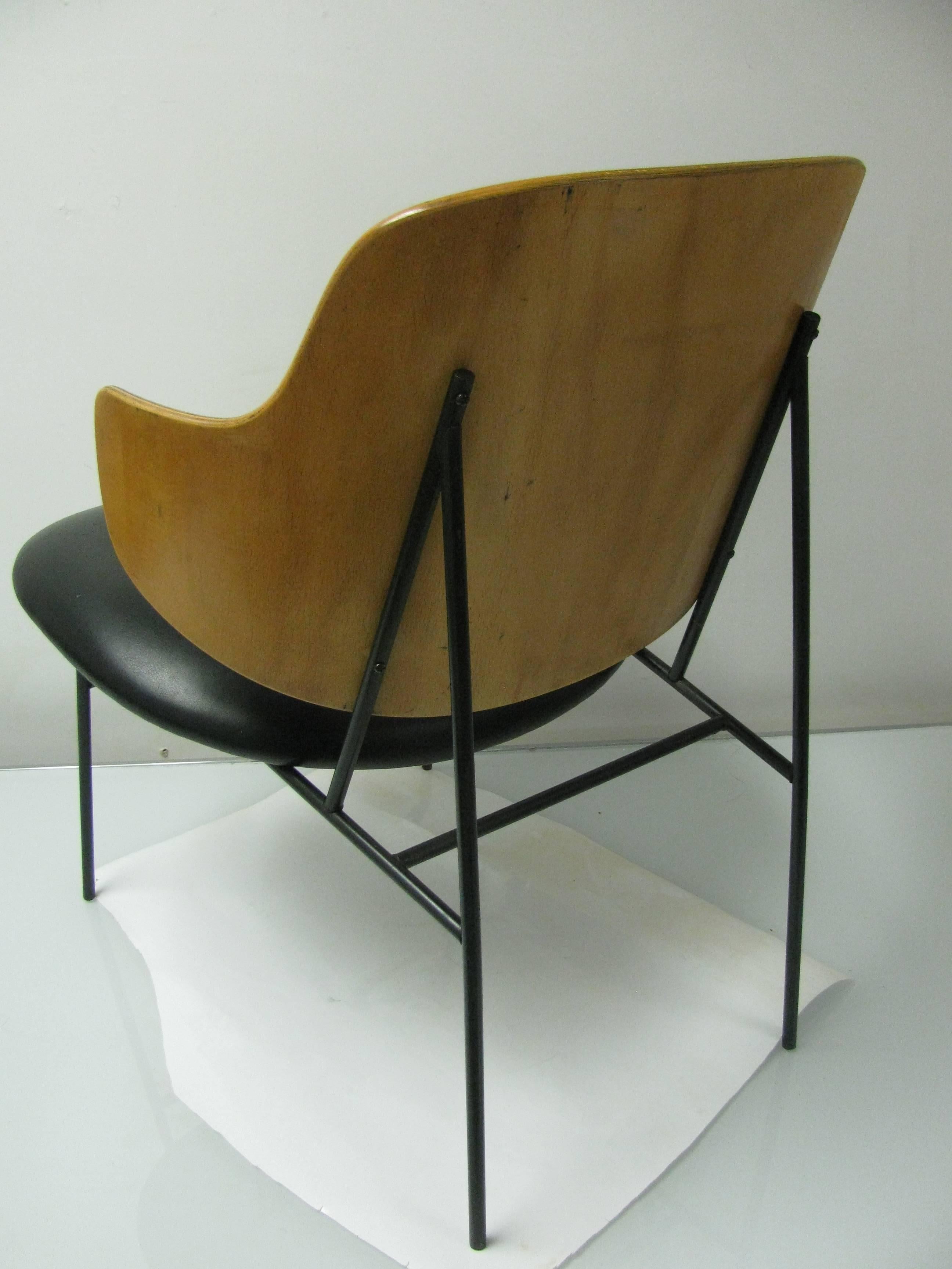Danish Ib Kofod Larsen Mid-Century Modern Selig Vintage Penguin Chair