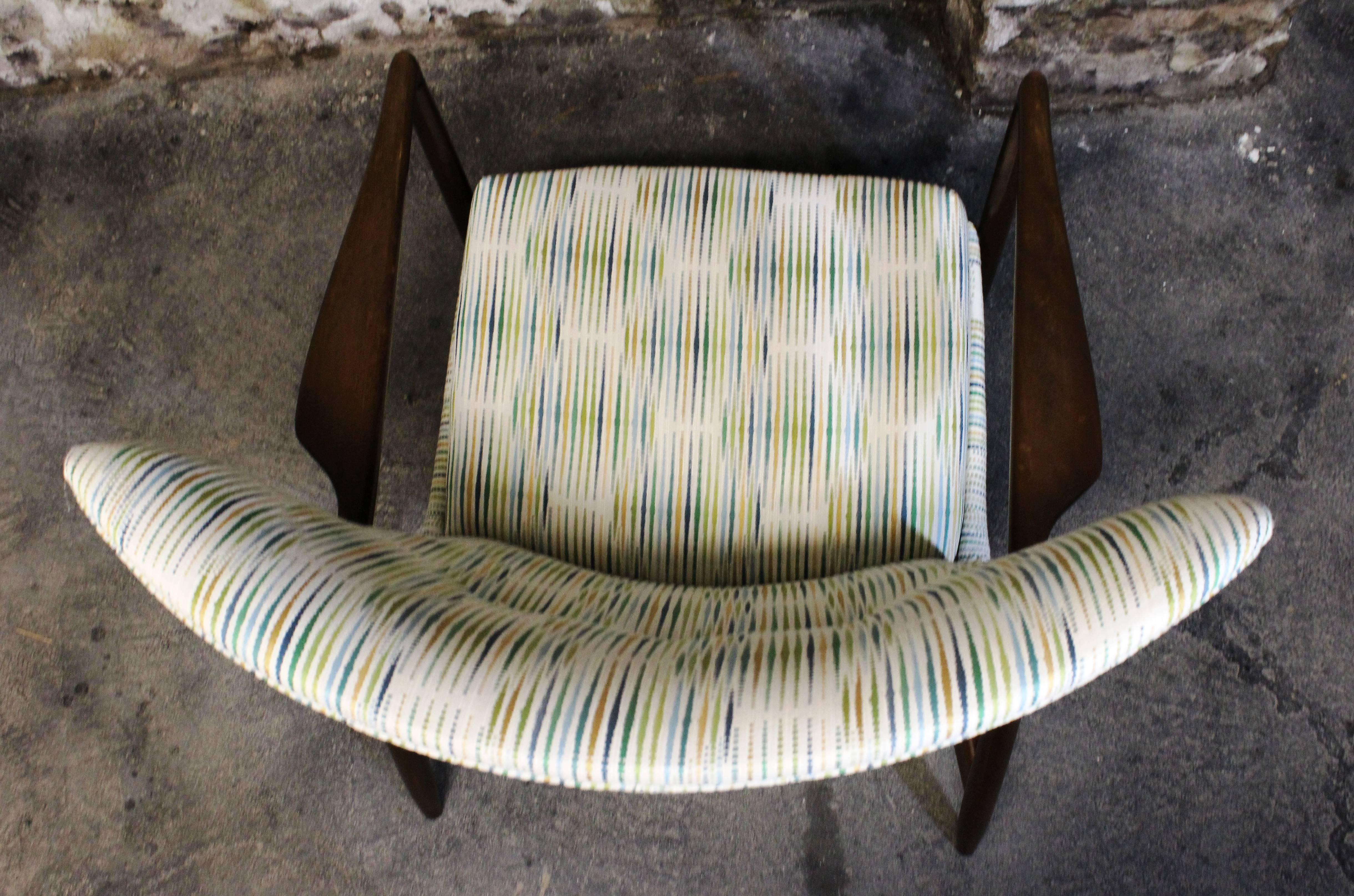 IB Kofod-Larsen Midcentury Danish Wingback Lounge Chair 3
