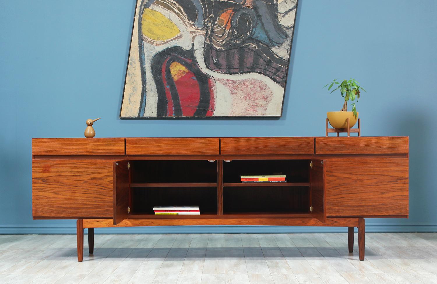 Mid-Century Modern Ib Kofod-Larsen Model-66 Rosewood Credenza for Faarup Møbelfabrik