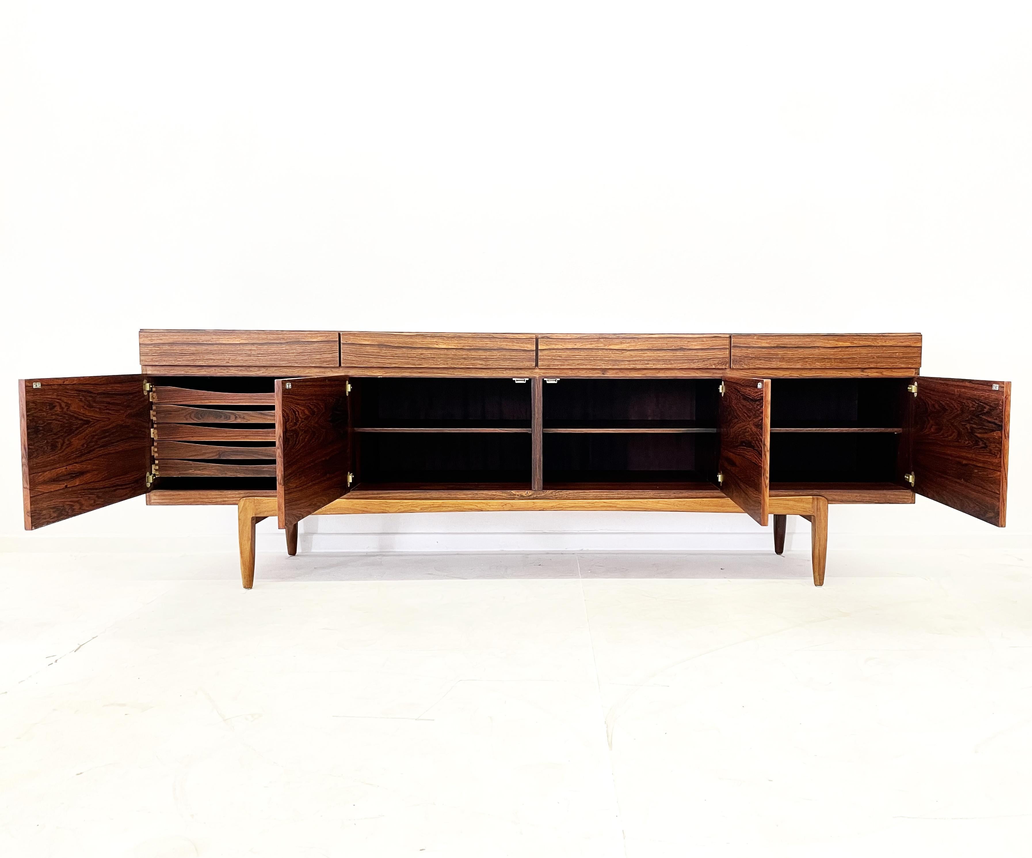 Scandinavian Modern Ib Kofod Larsen Model Fa-66 Rosewood Sideboard