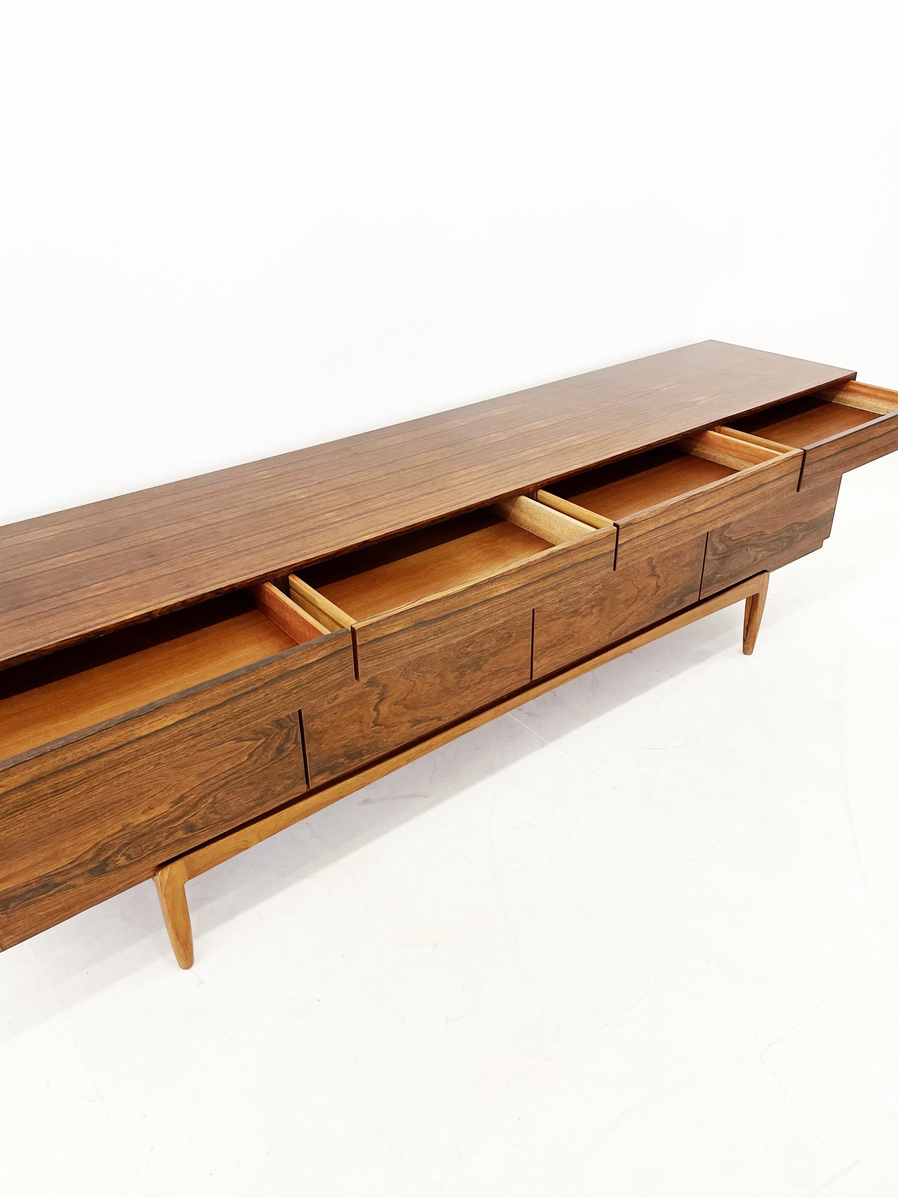 Mid-20th Century Ib Kofod Larsen Model Fa-66 Rosewood Sideboard