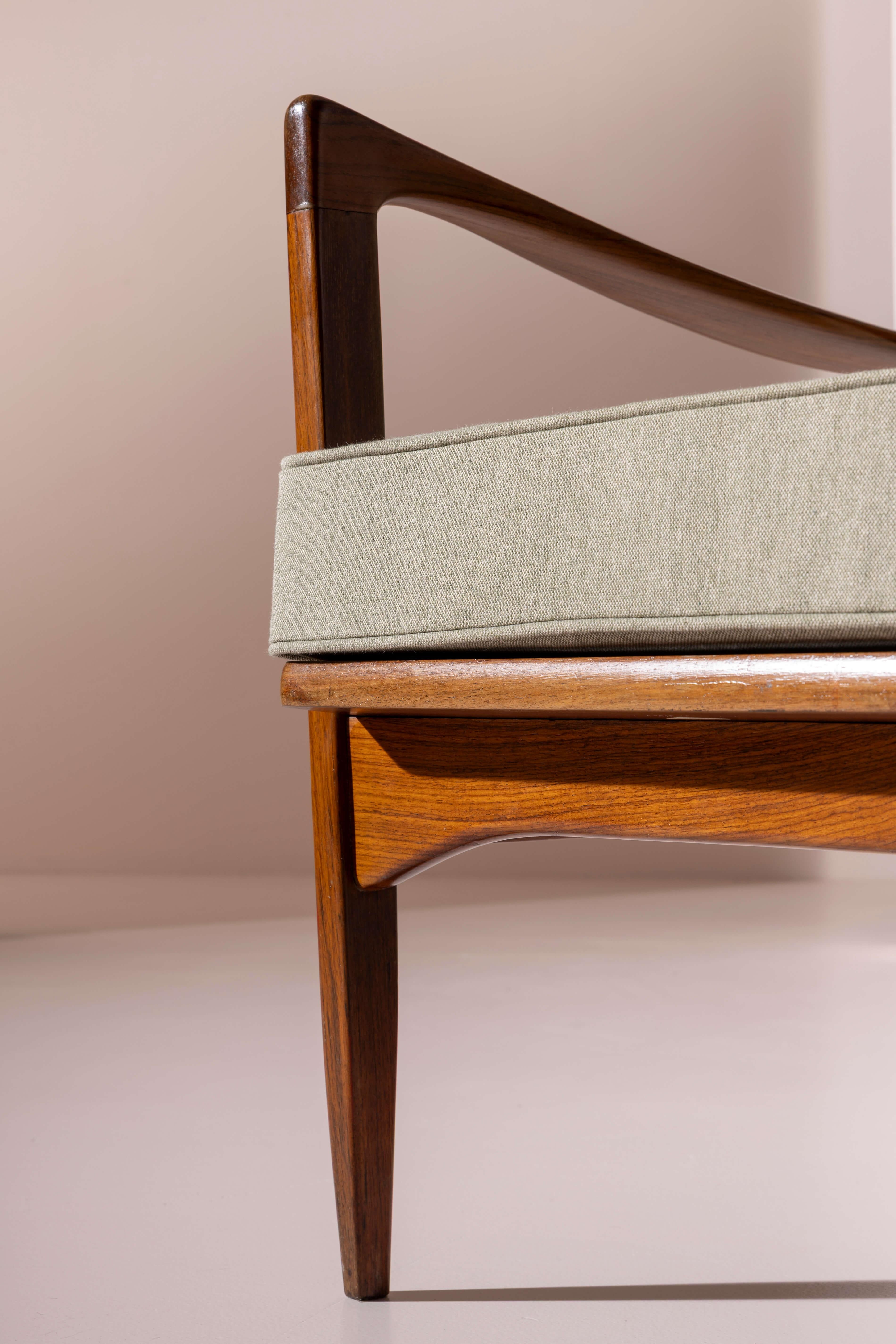 Ib Kofod-Larsen, paire de fauteuils Canditate, Danemark, années 1950 en vente 7