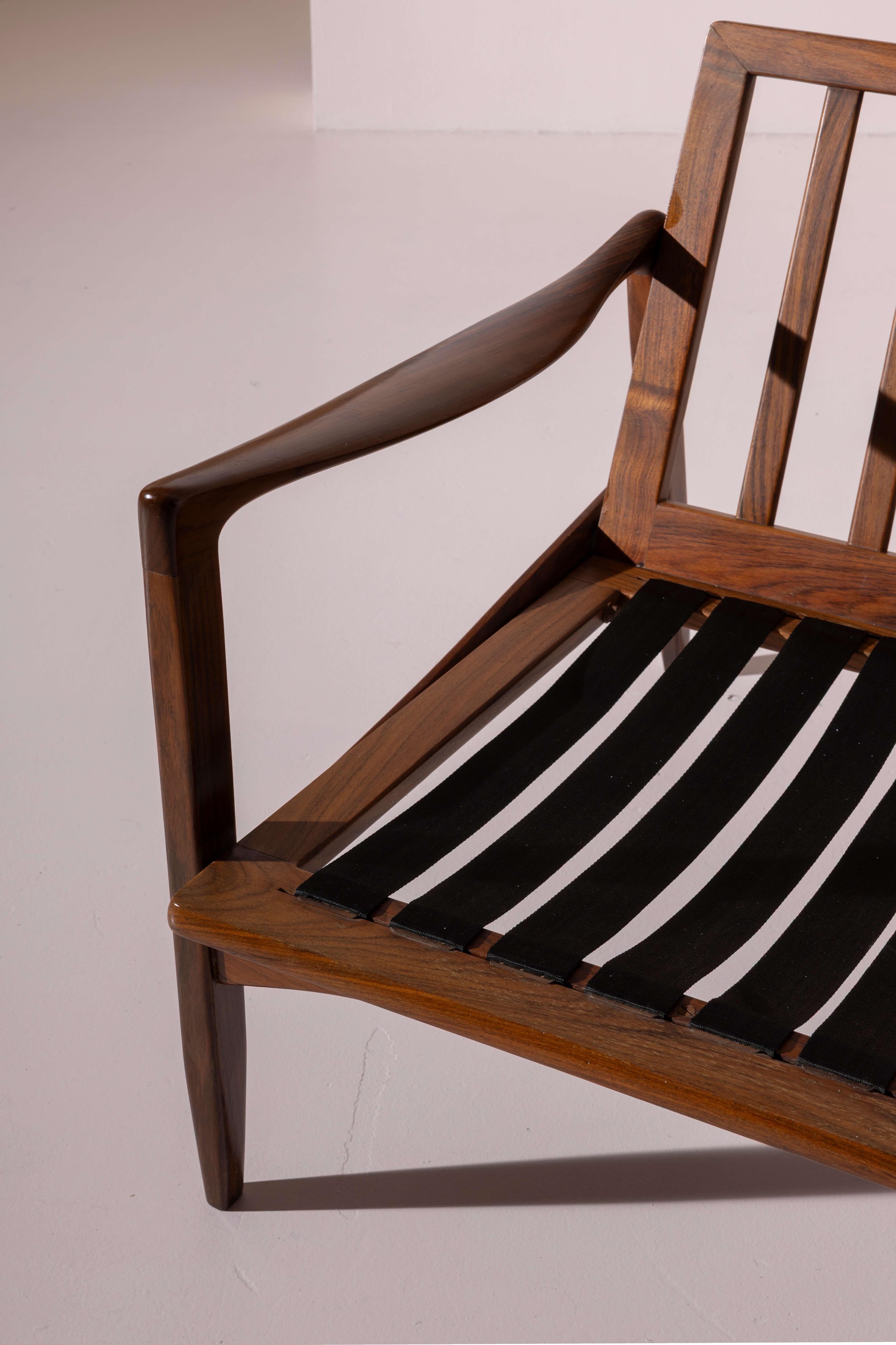 Ib Kofod-Larsen, paire de fauteuils Canditate, Danemark, années 1950 en vente 11