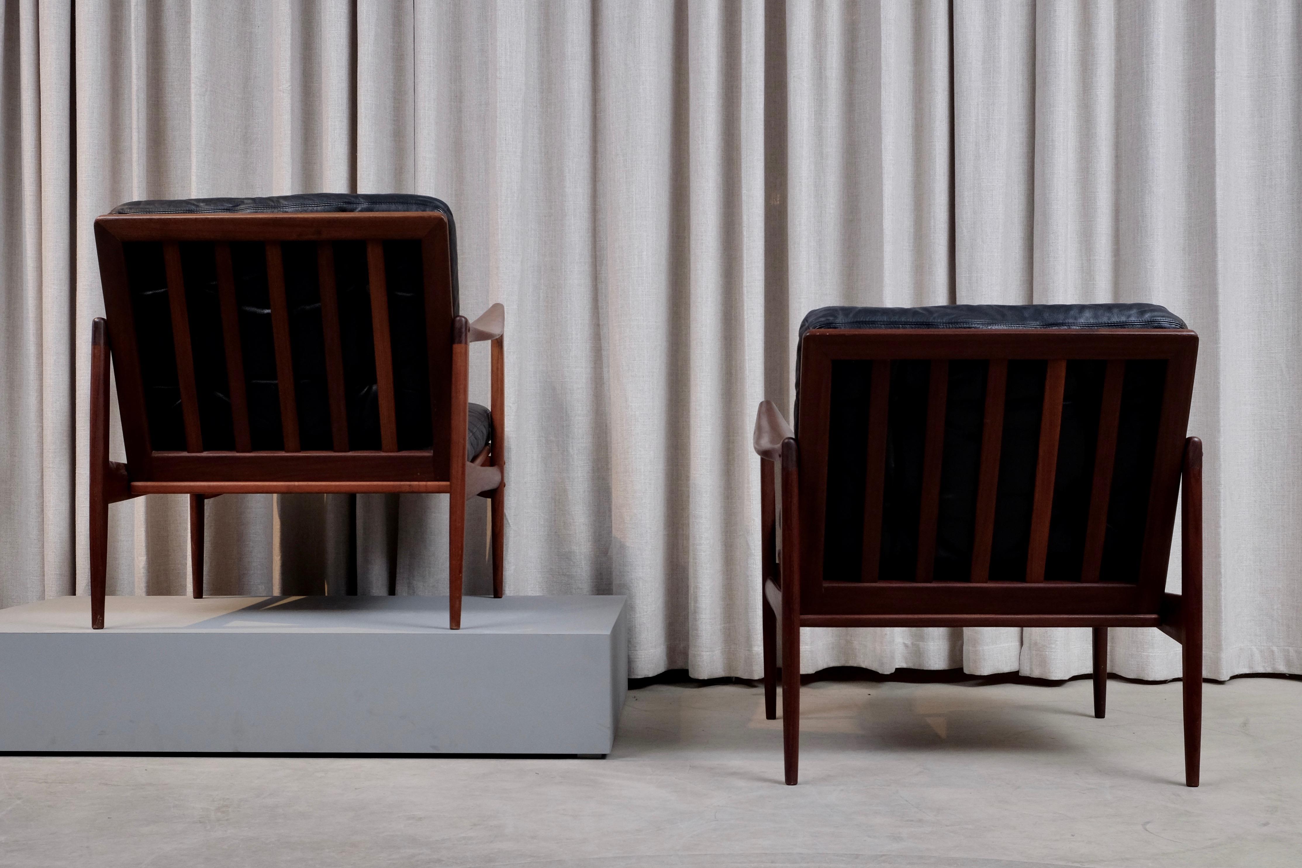 Ib Kofod-Larsen Pair of Easy Chairs Model Kandidaten, 1960s 4