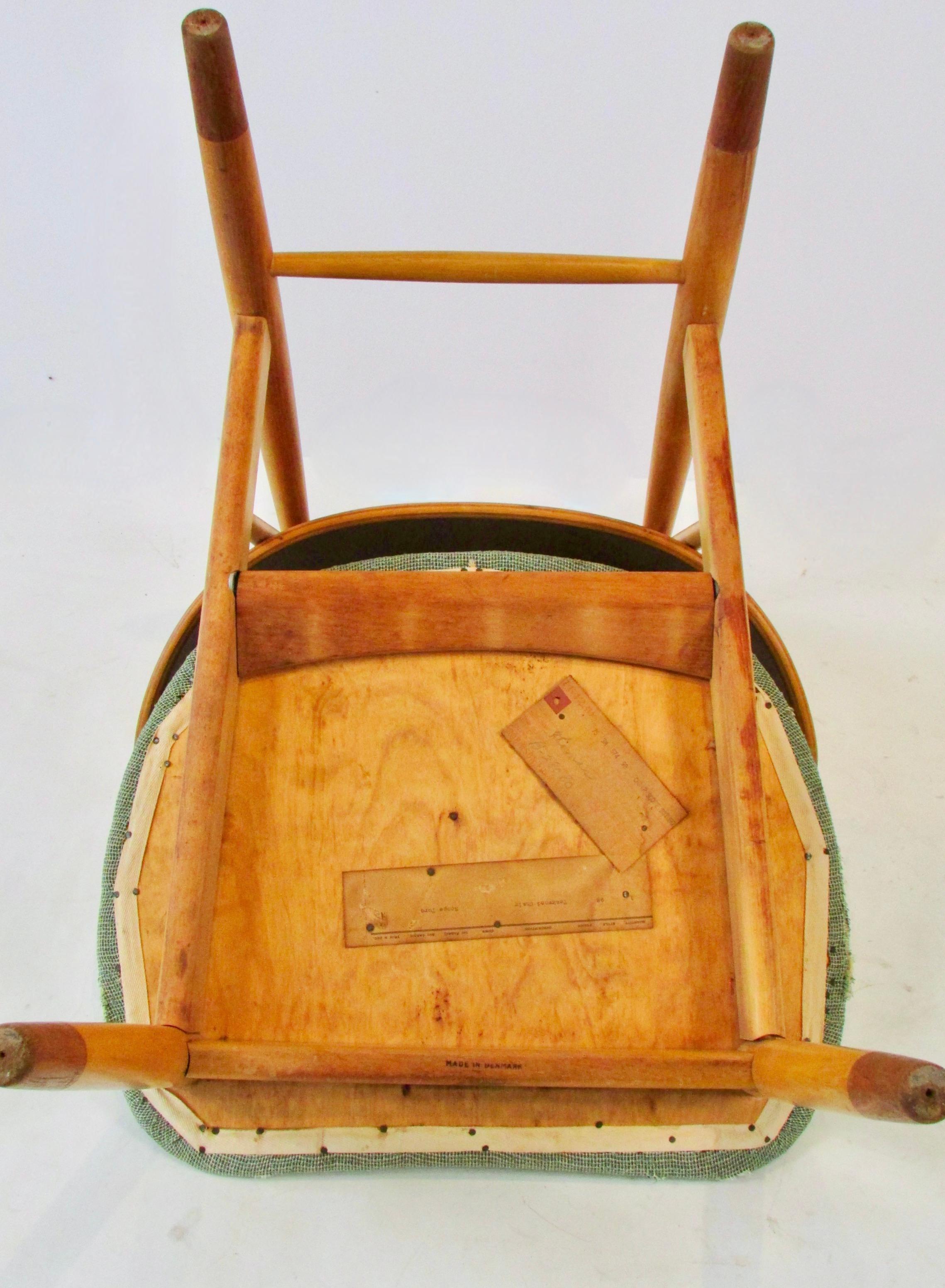 Ib Kofod-Larsen Penguin chair for Christiansen and Larsen Denmark 1955 For Sale 4