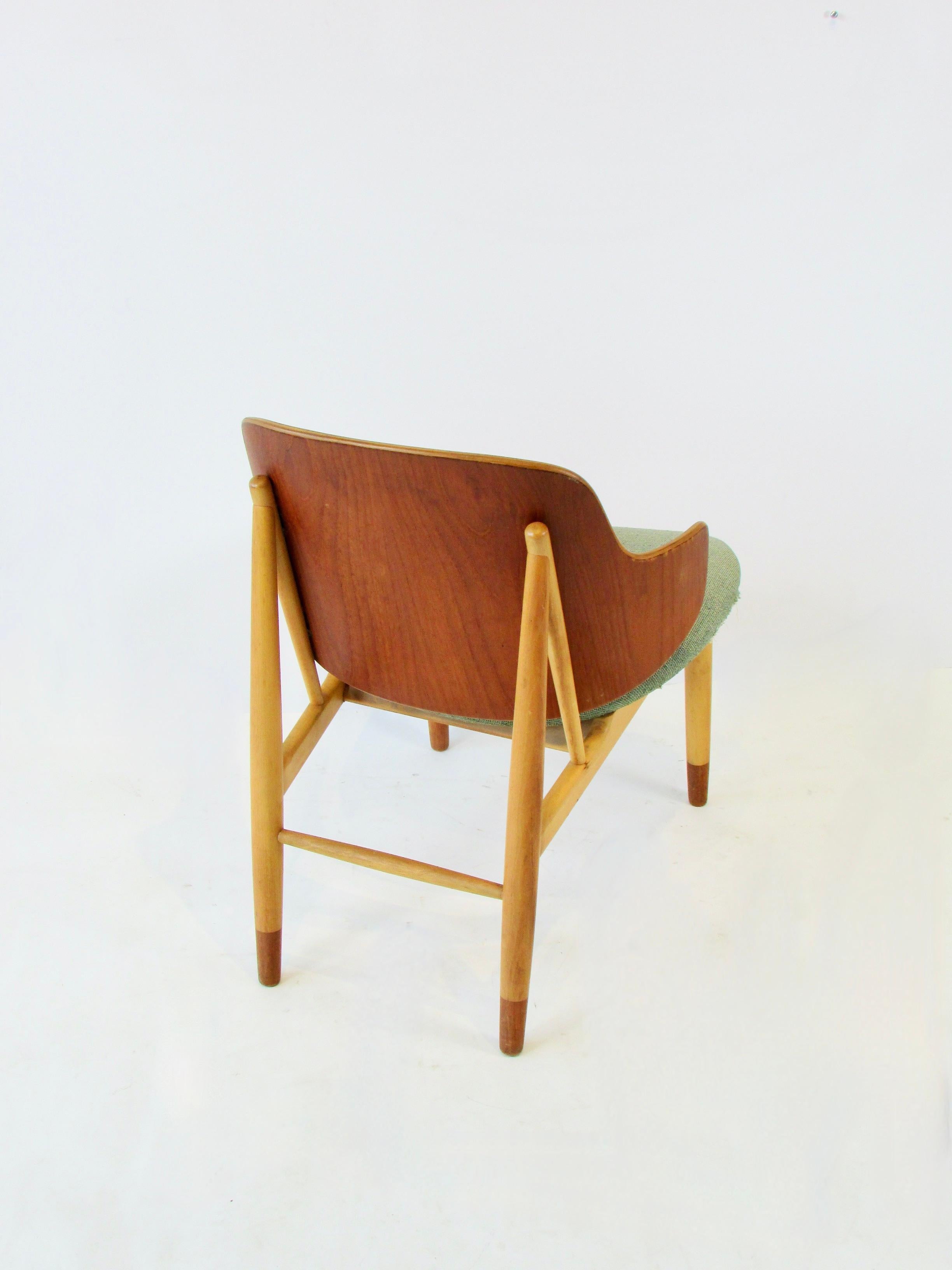 Mid-Century Modern Ib Kofod-Larsen Penguin chair for Christiansen and Larsen Denmark 1955 For Sale